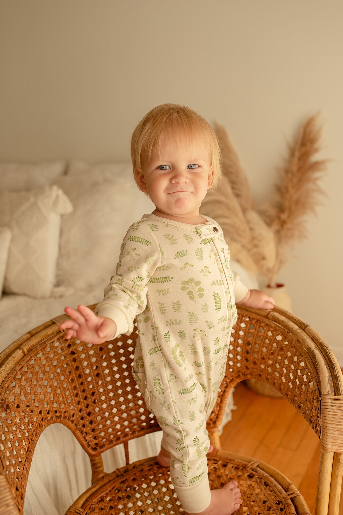 Stone Botanica - Organic Zipper Romper