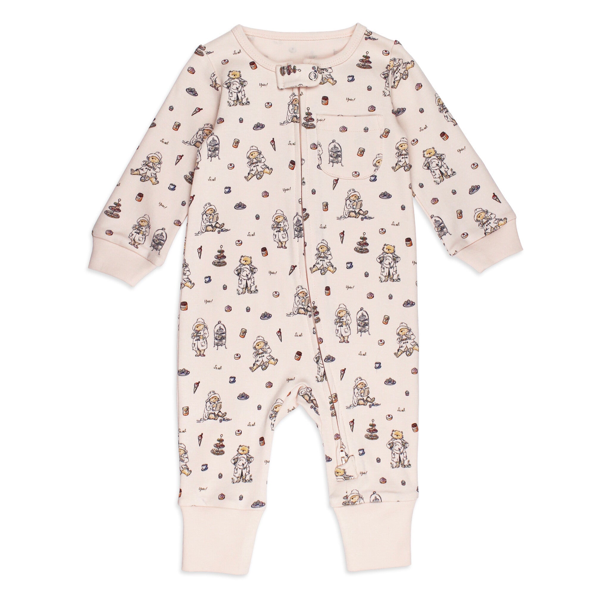 Sweet Paddington - Organic Zipper Romper