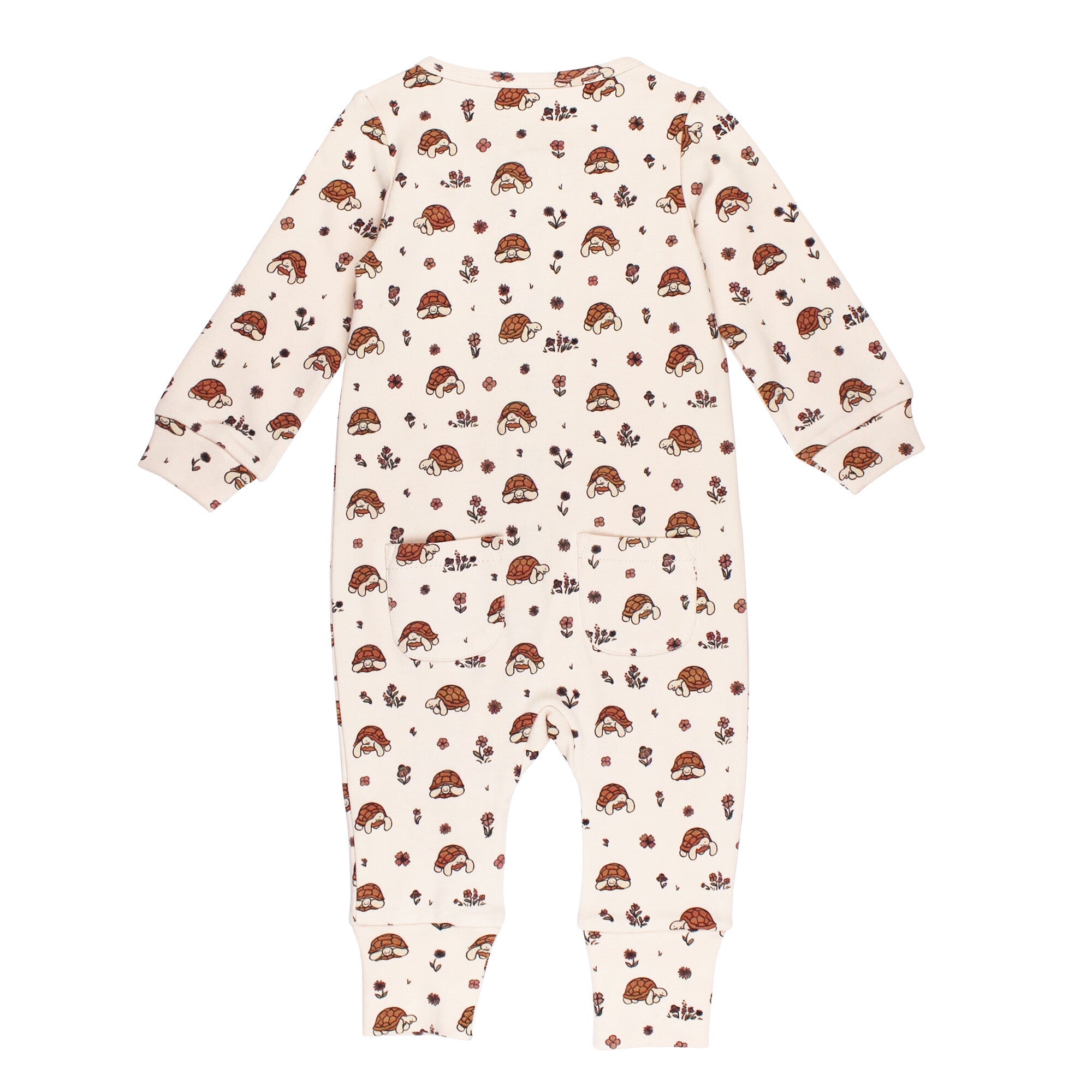 Tiny Tortoise - Organic Zipper Romper