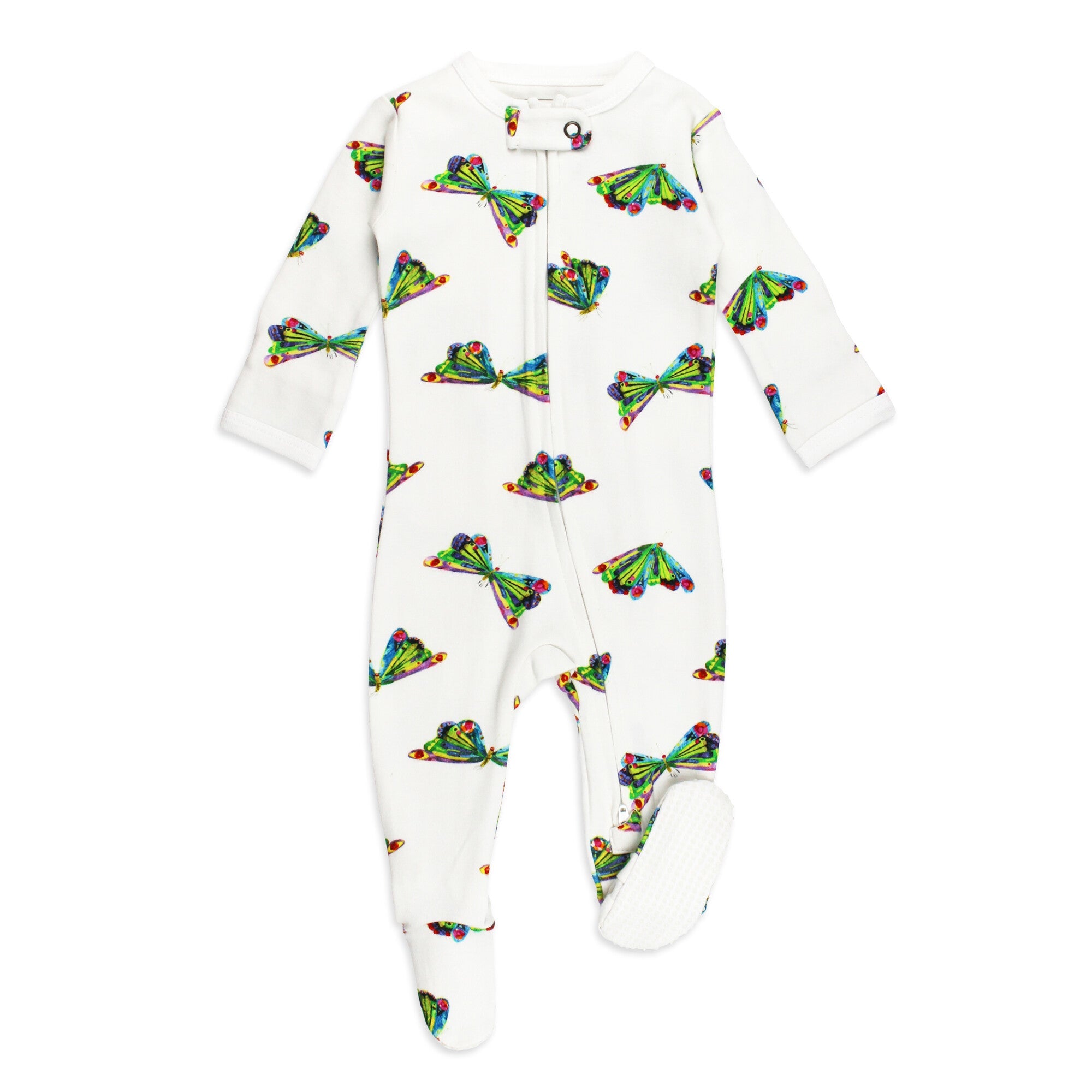 Butterfly - Organic Zipper Footie