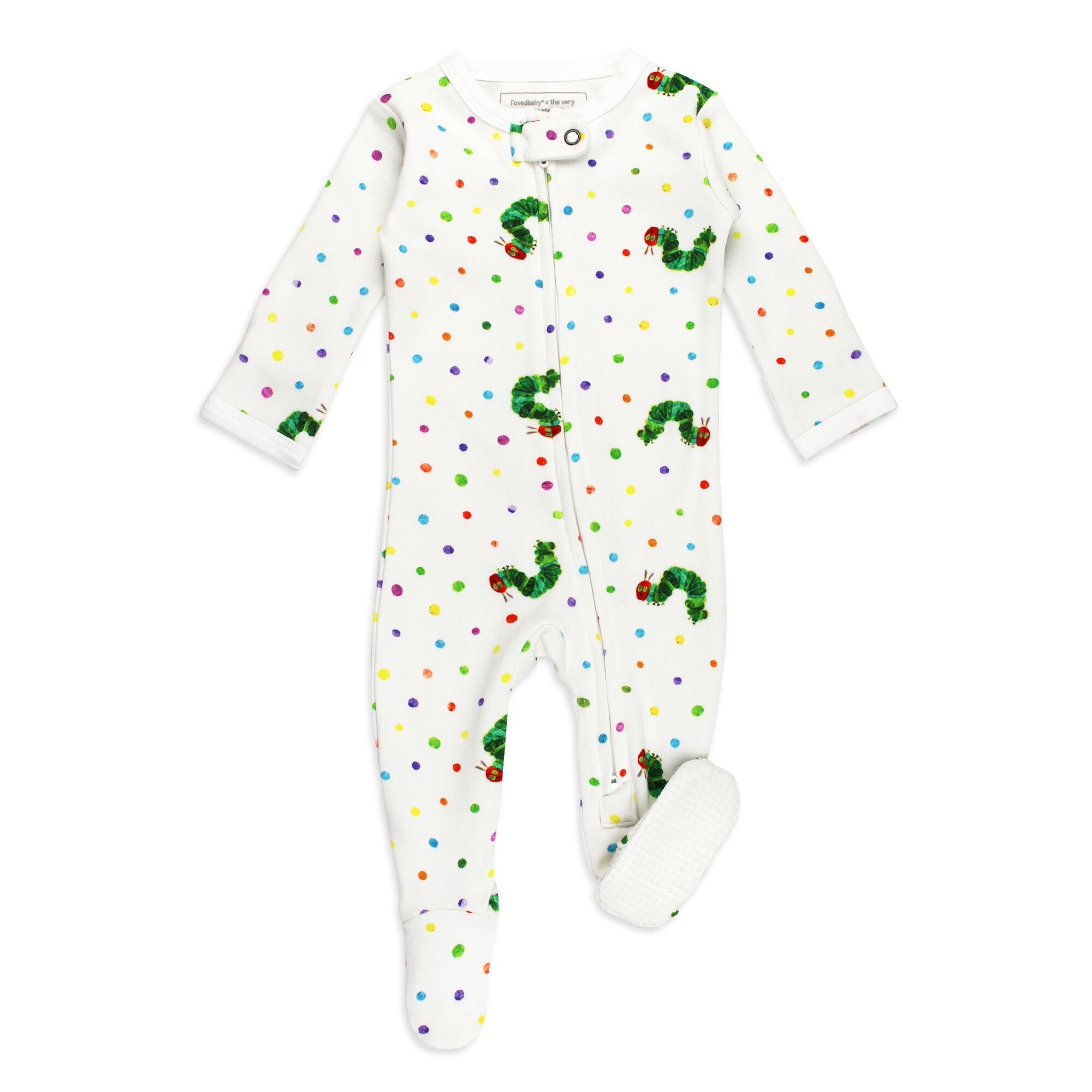 Caterpillar - Organic Zipper Footie