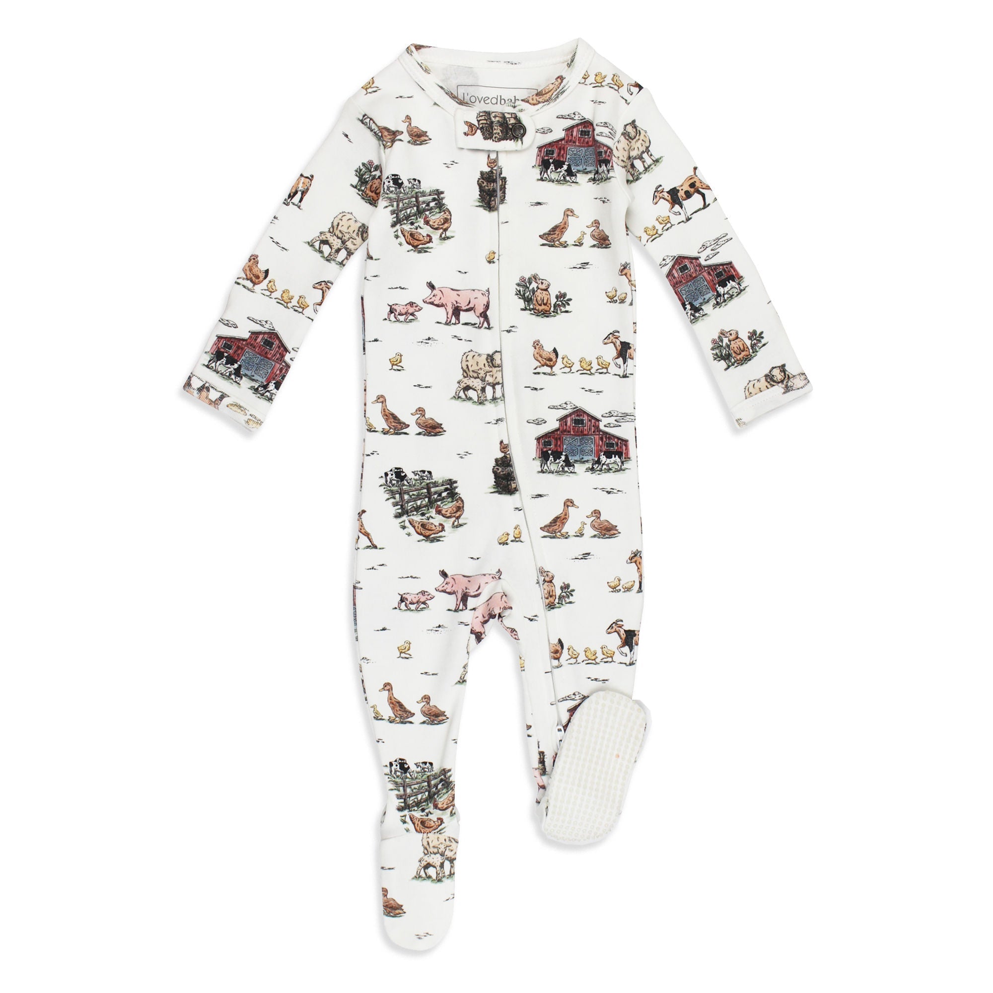 Farm Friends - Organic Zipper Footie