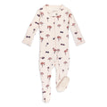 Flamingo - Organic Zipper Footie