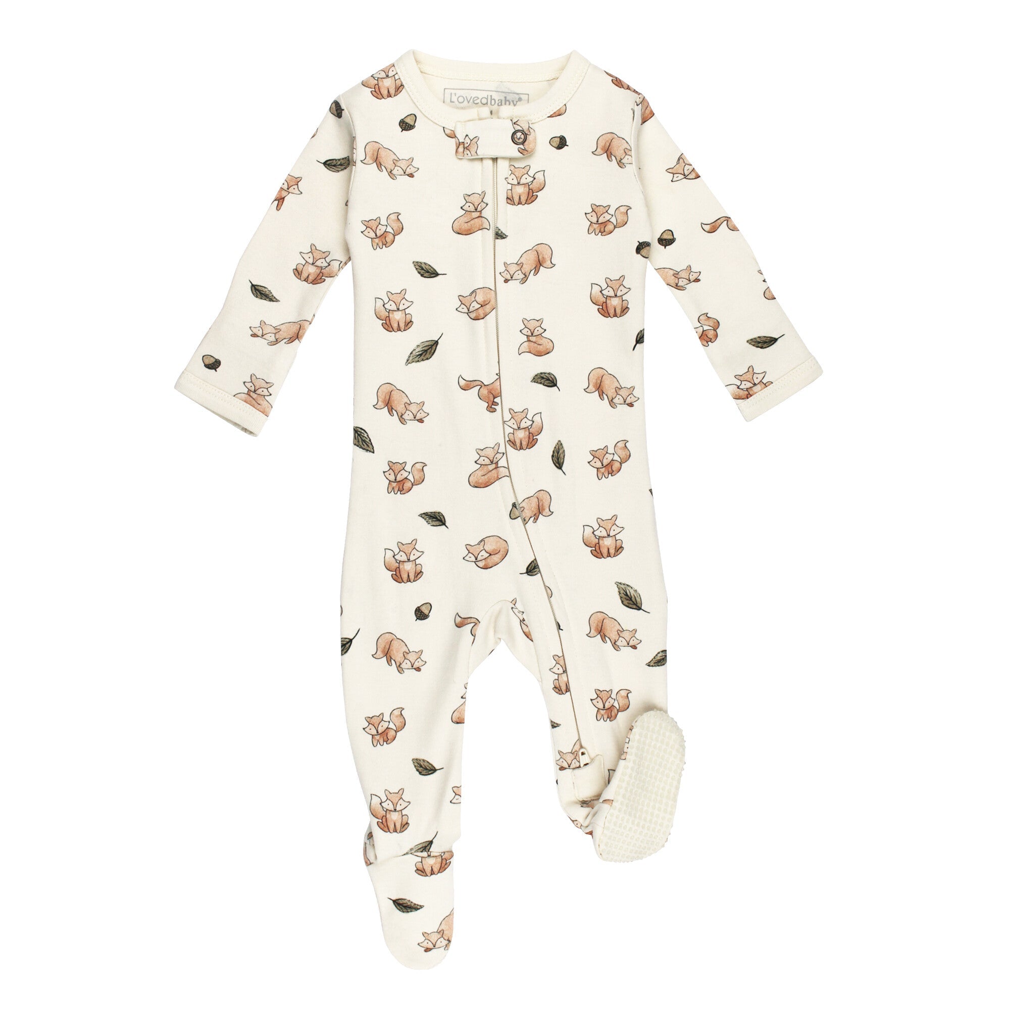 Foxy - Organic Zipper Footie