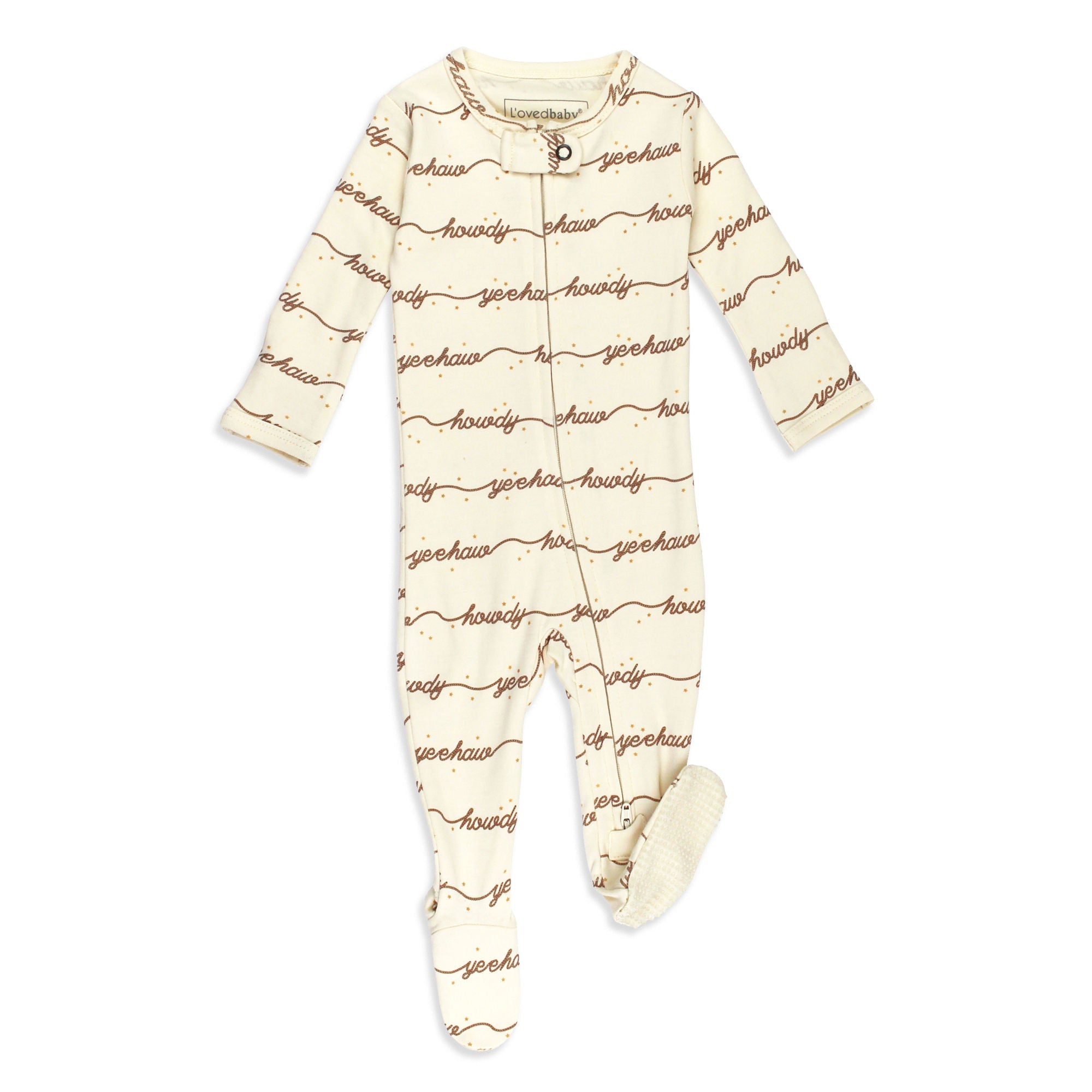 Howdy - Organic Zipper Footie