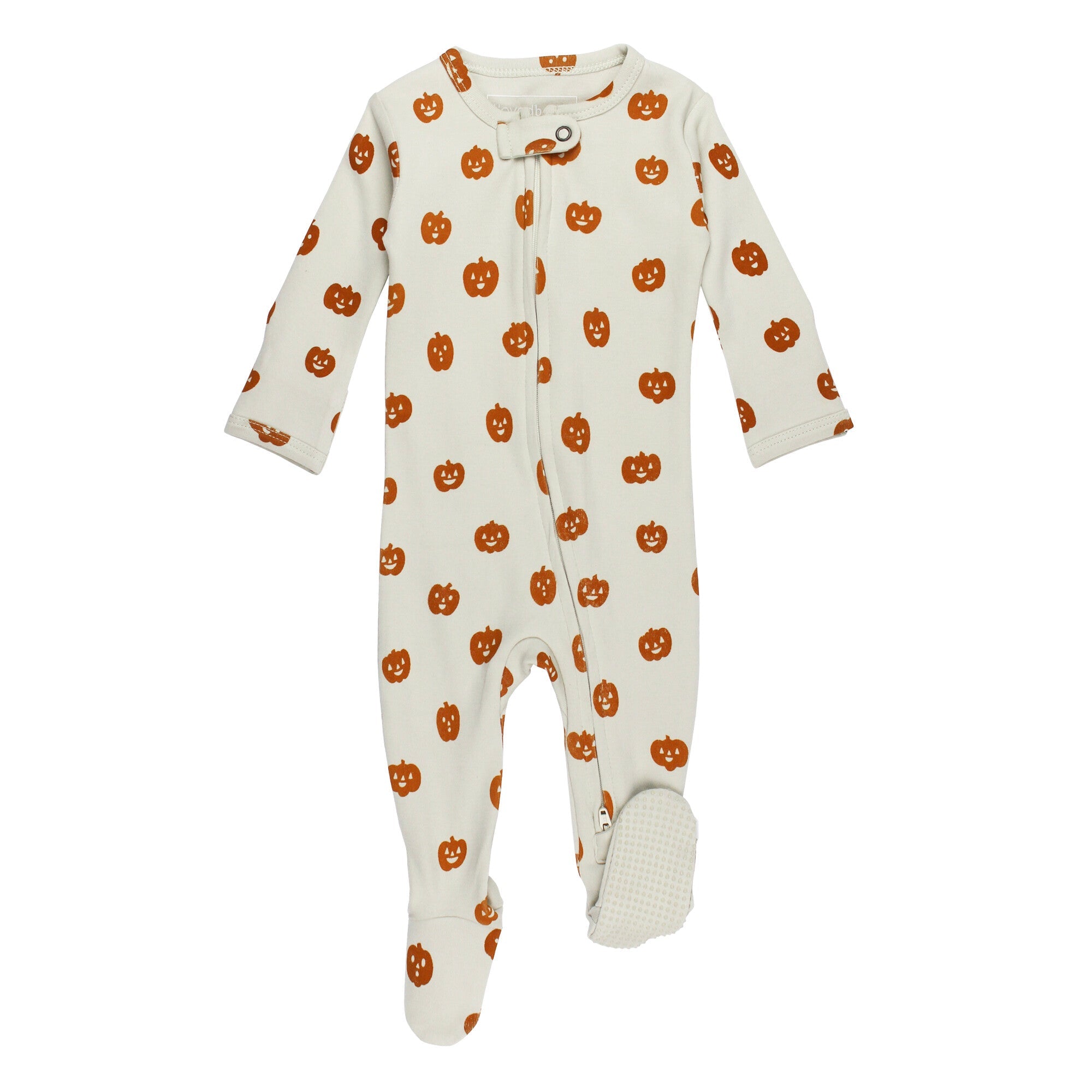 Jack-o-Lanterns - Organic Zipper Footie