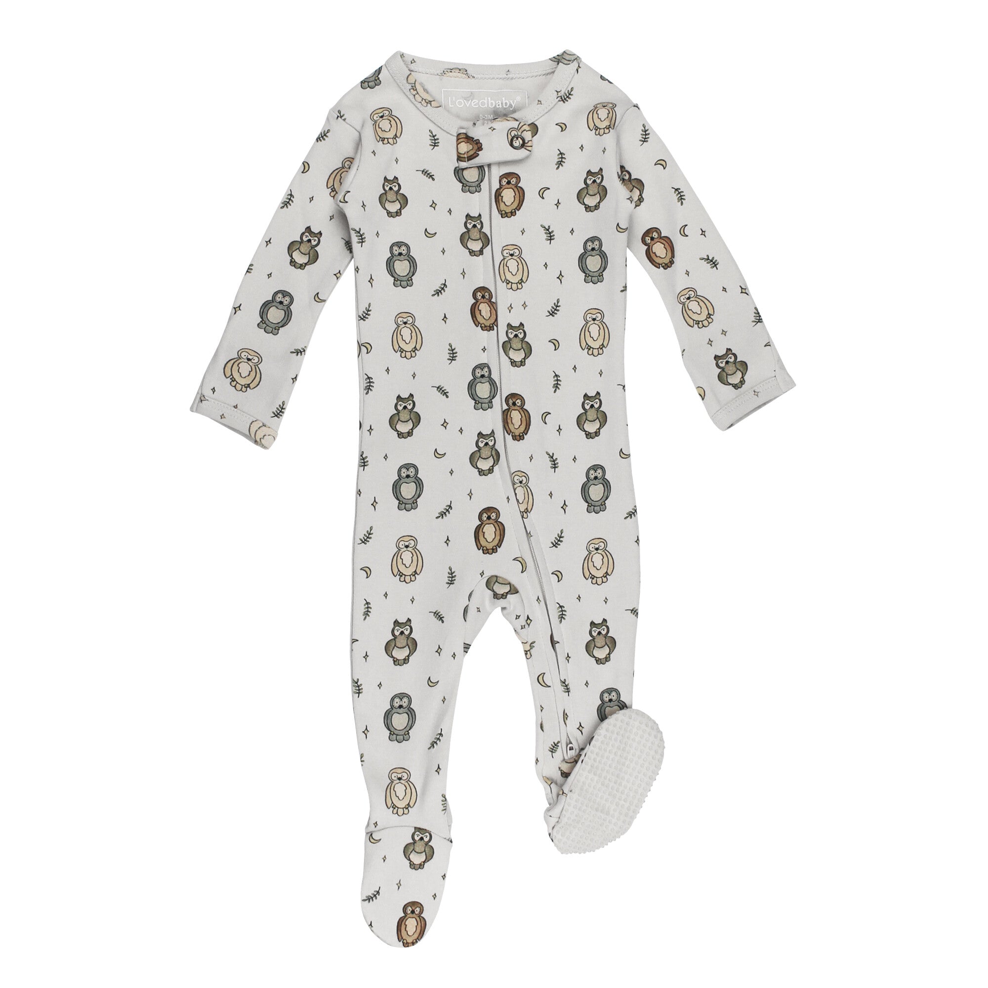 Owl Hoo? - Organic Zipper Footie