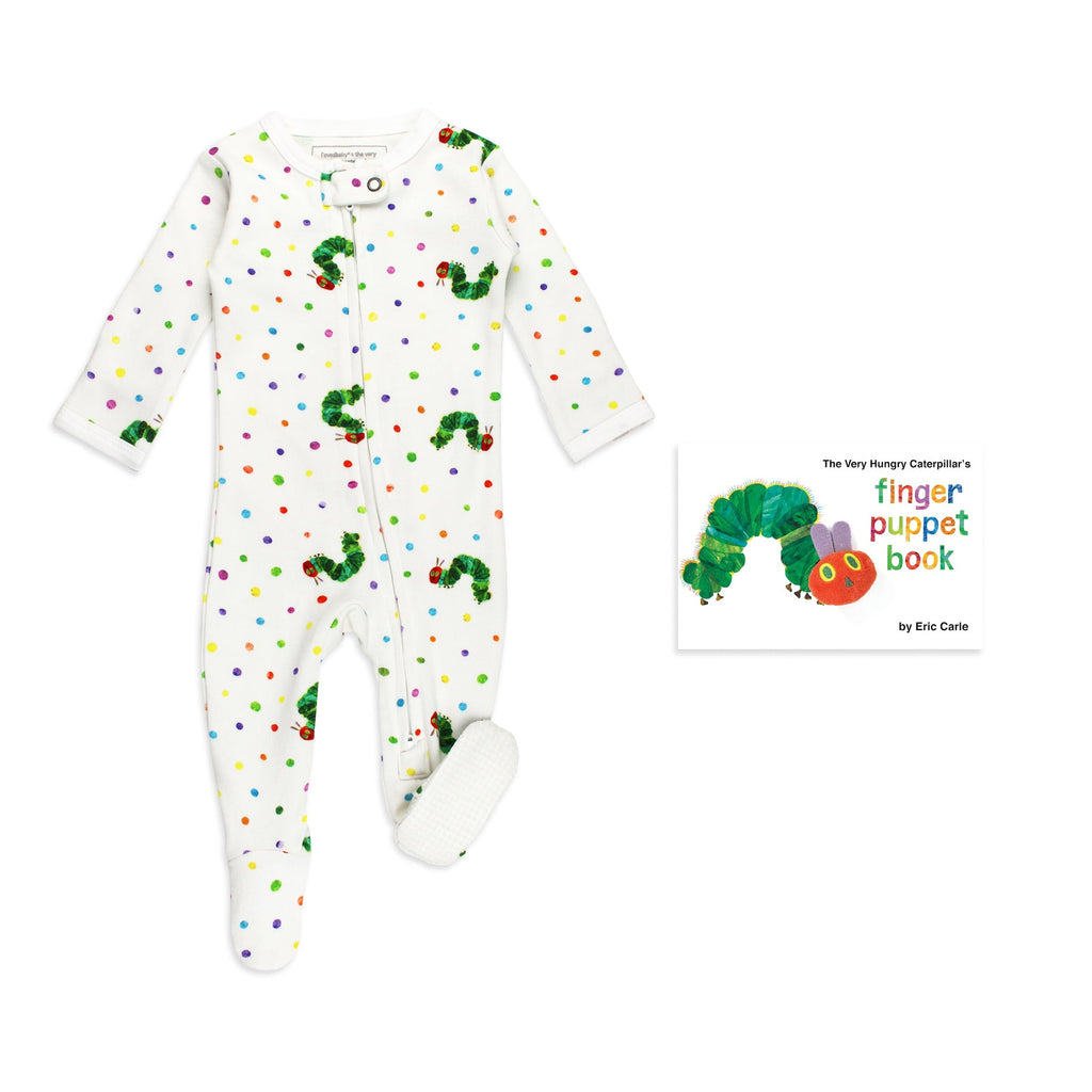 Footie & Finger Puppet Book Bundle in Caterpillar