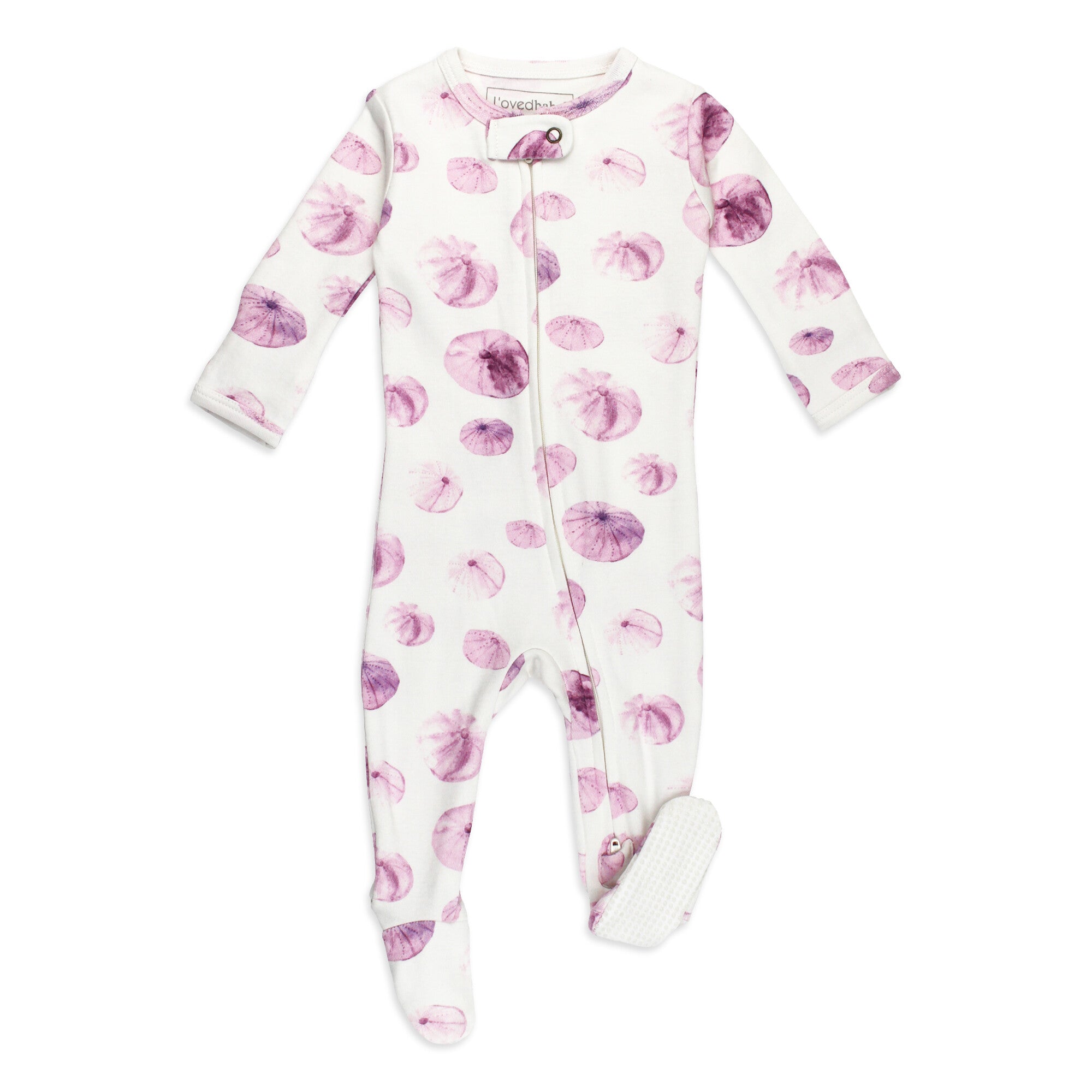 Sea Urchin - Organic Zipper Footie