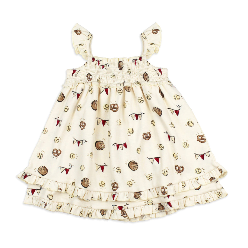 Game Day - Kids' Organic Smocked Summer Dress