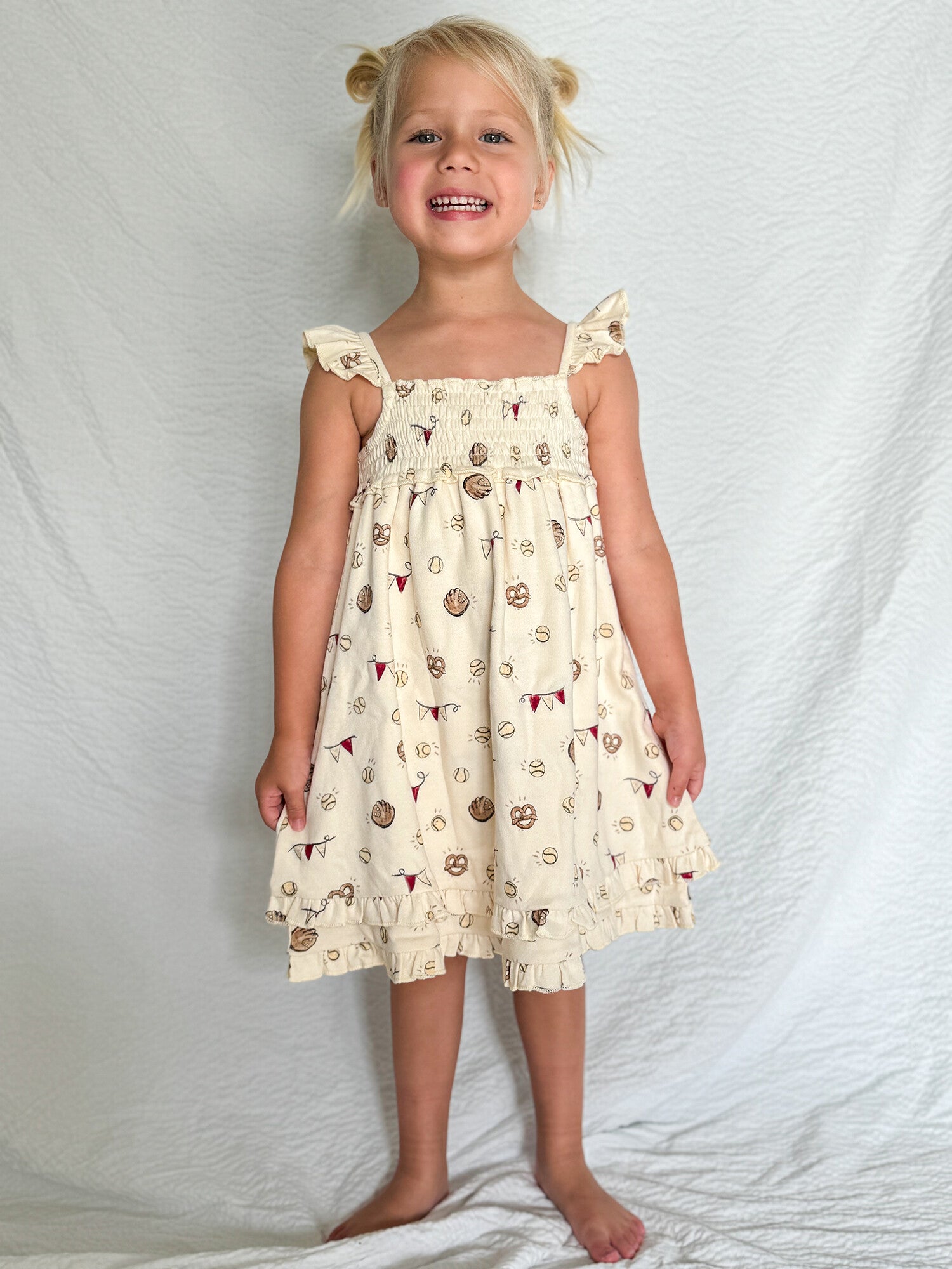 Game Day - Kids' Organic Smocked Summer Dress