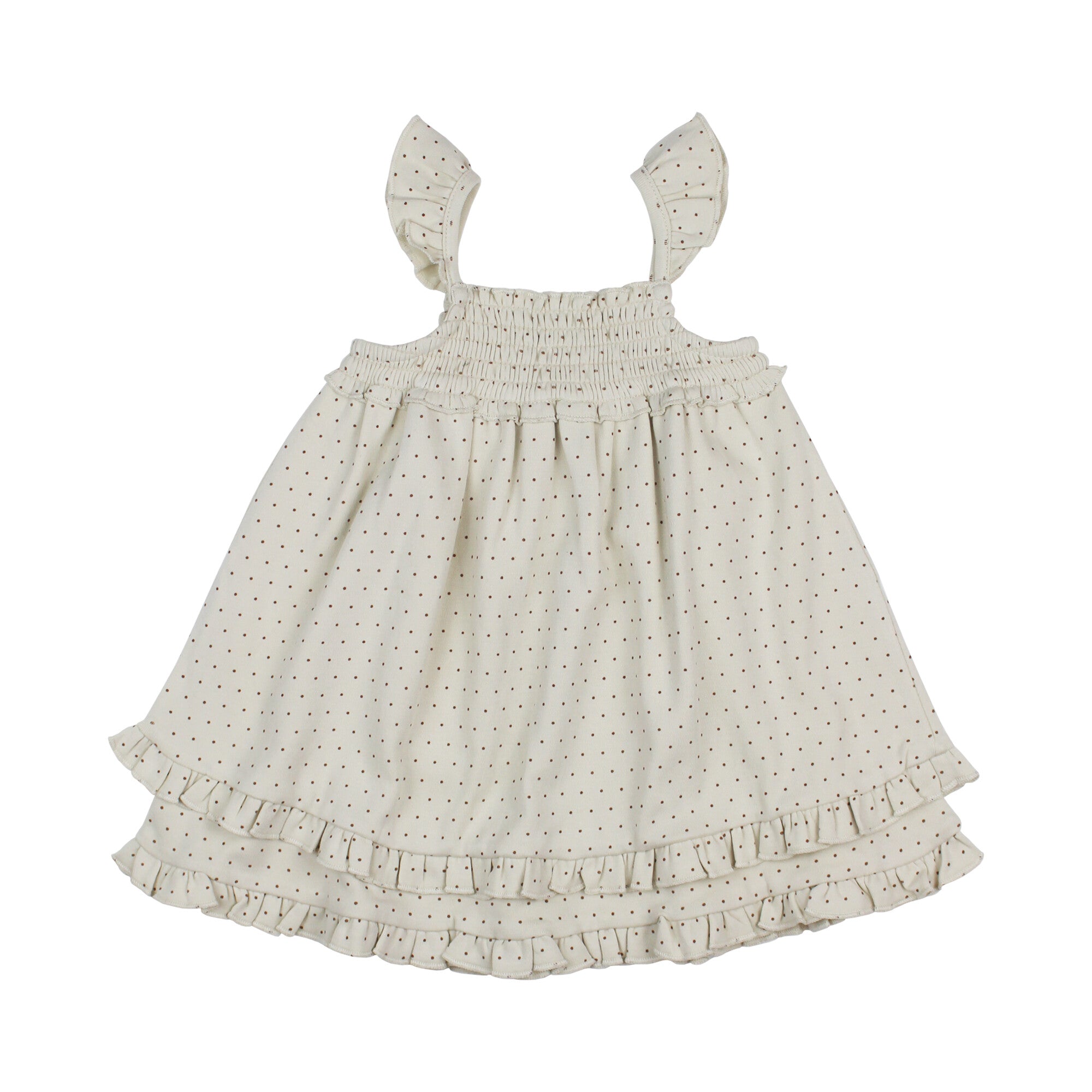 Stone Dot - Kids' Organic Smocked Summer Dress