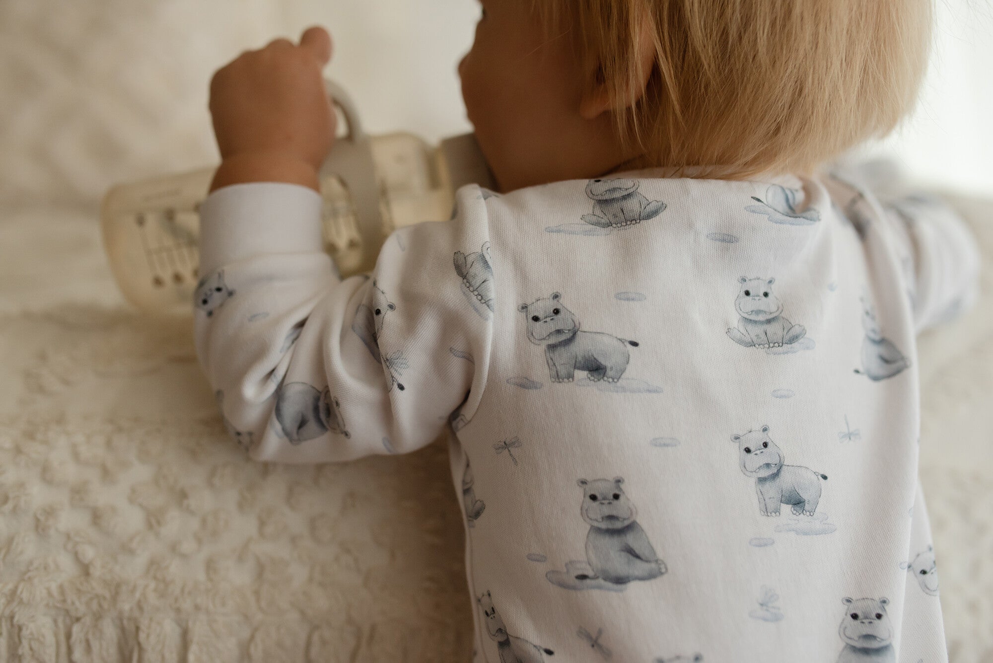 Baby Hippo - Organic S/Sleeve Romper