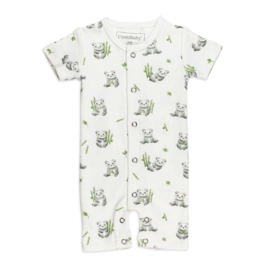 Baby Panda - Organic S/Sleeve Romper