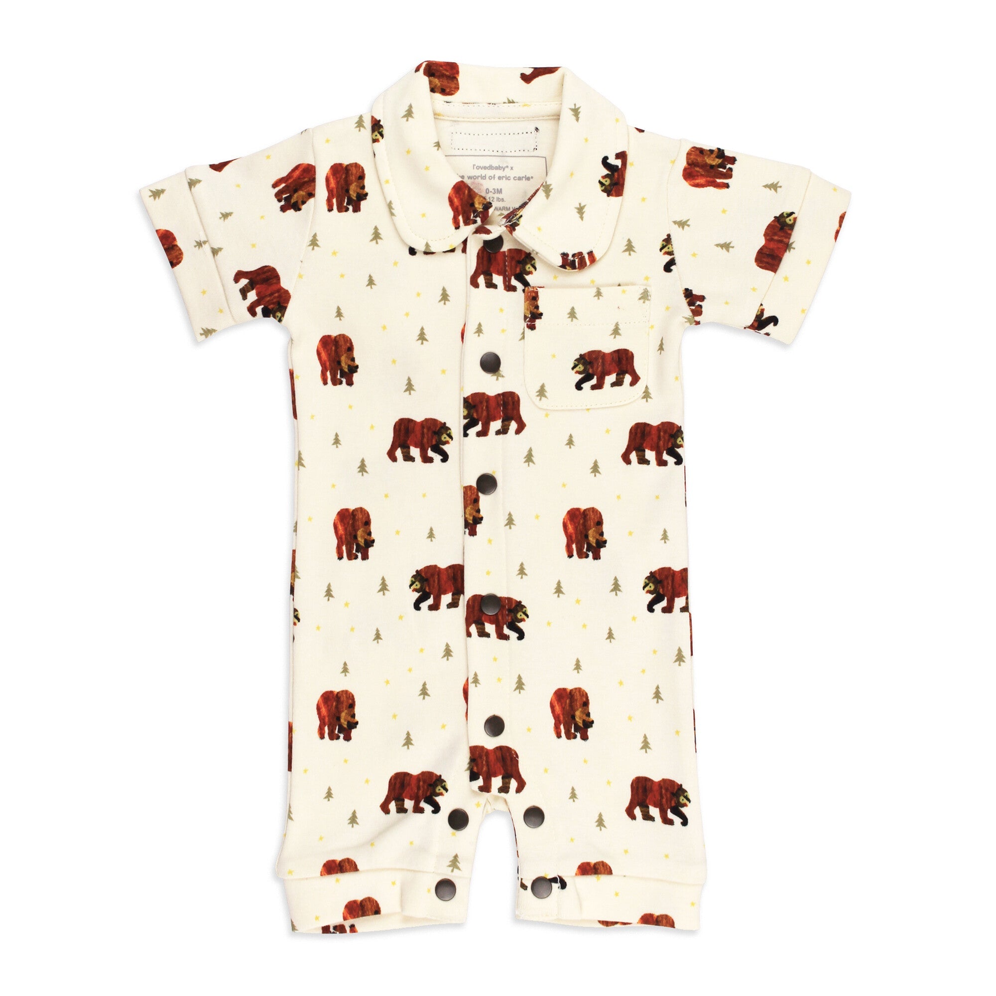 Brown Bear - Organic S/Sleeve Coverall