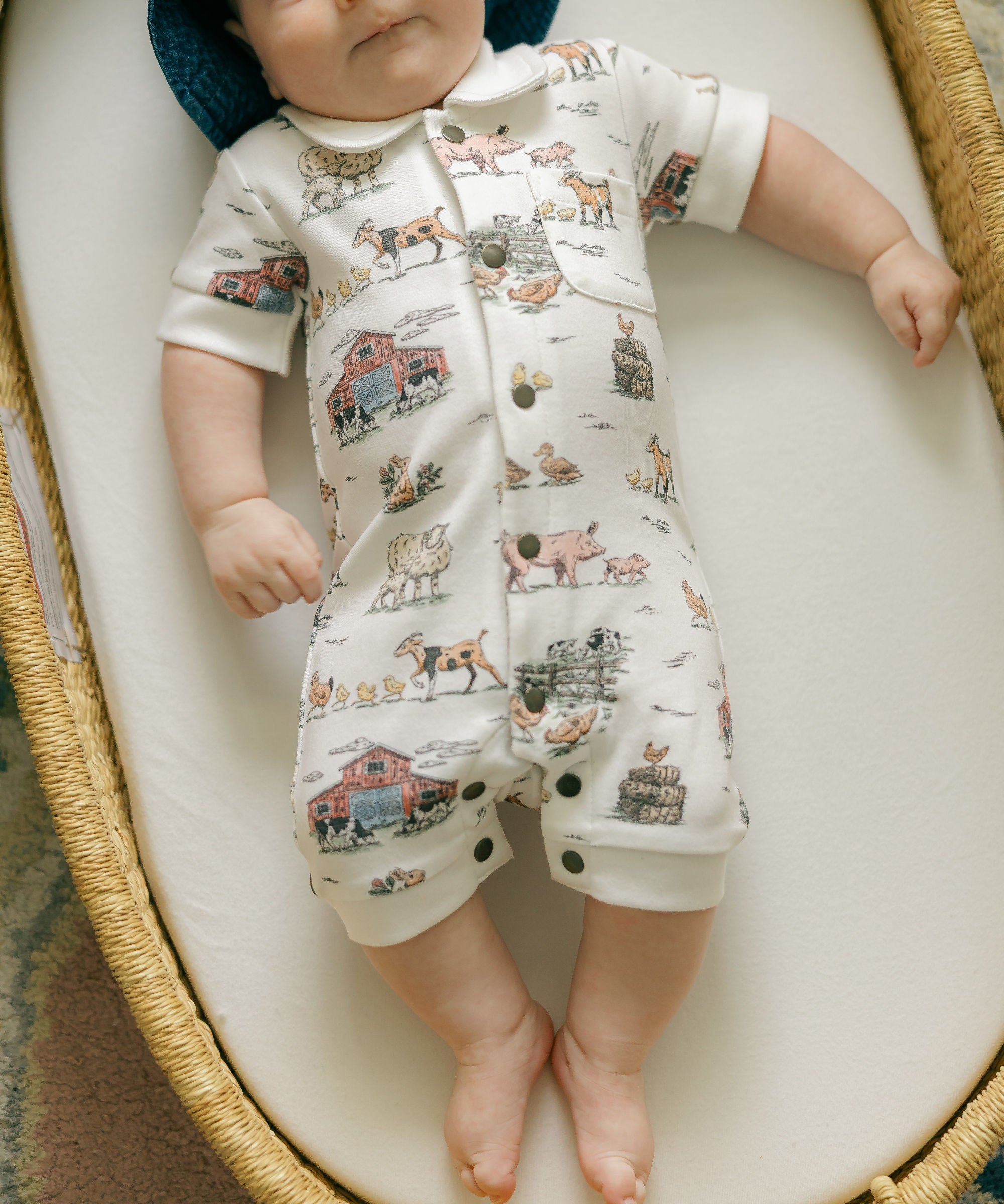 Farm Friends - Organic S/Sleeve Coverall