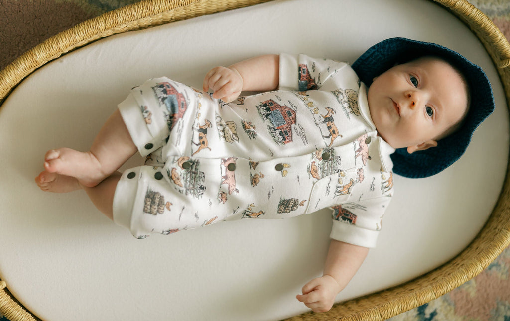 Farm Friends - Organic S/Sleeve Coverall