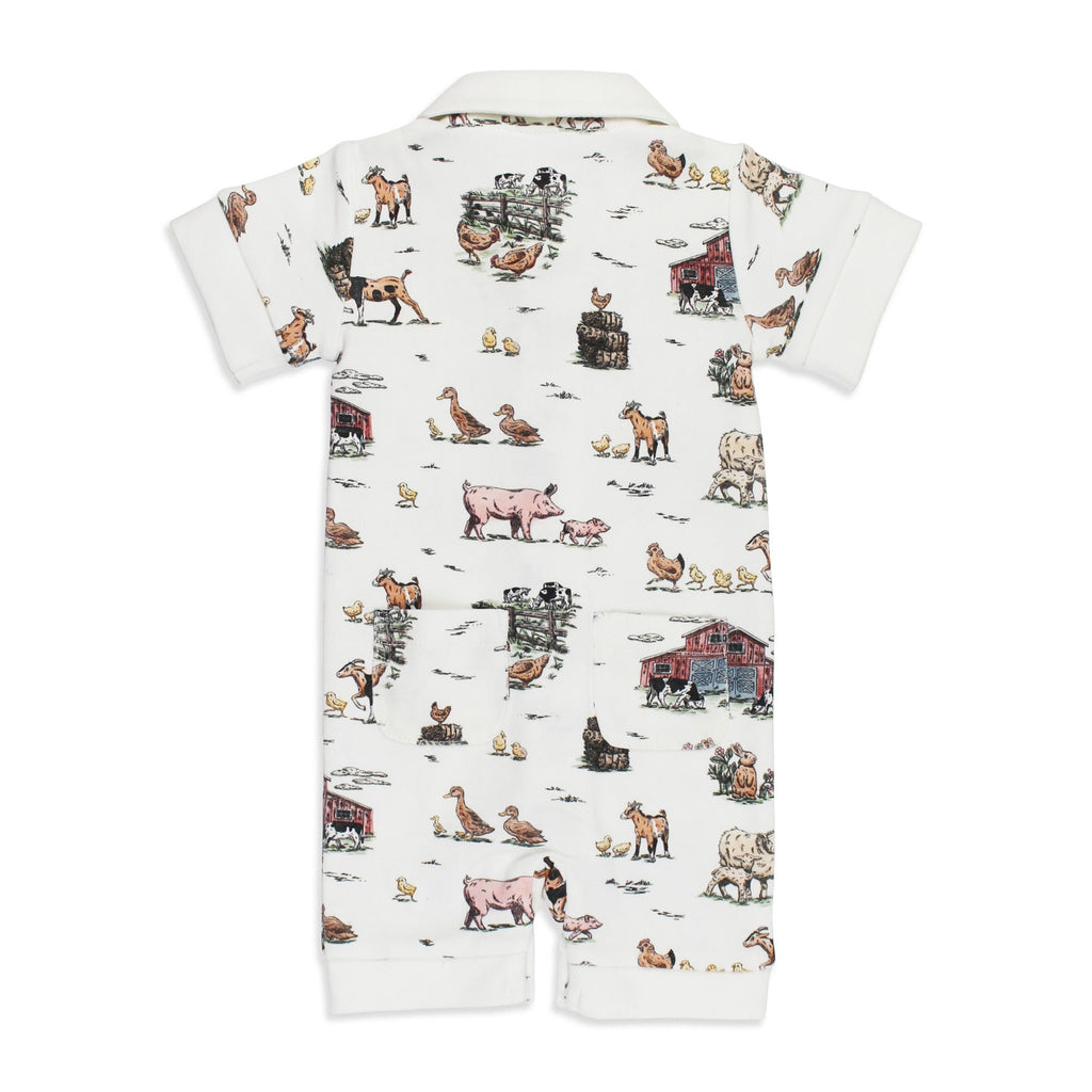 Farm Friends - Organic S/Sleeve Coverall