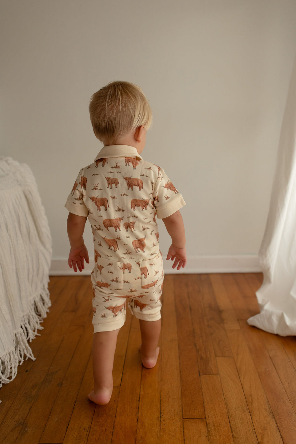 Highland Cow - Organic S/Sleeve Coverall