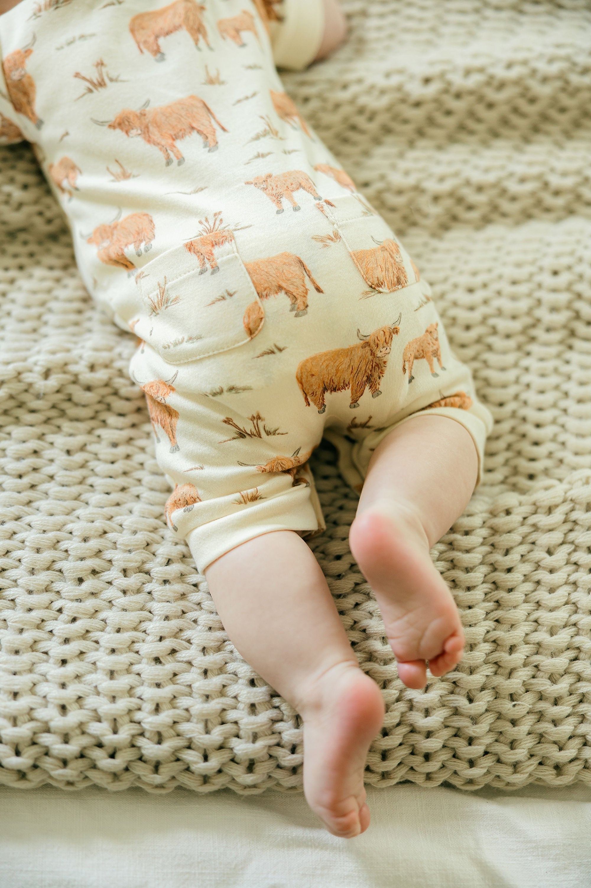 Highland Cow - Organic S/Sleeve Coverall