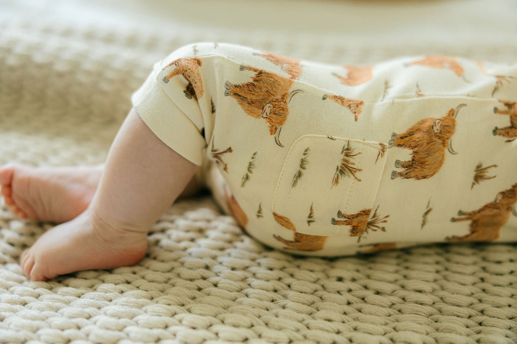 Highland Cow - Organic S/Sleeve Coverall