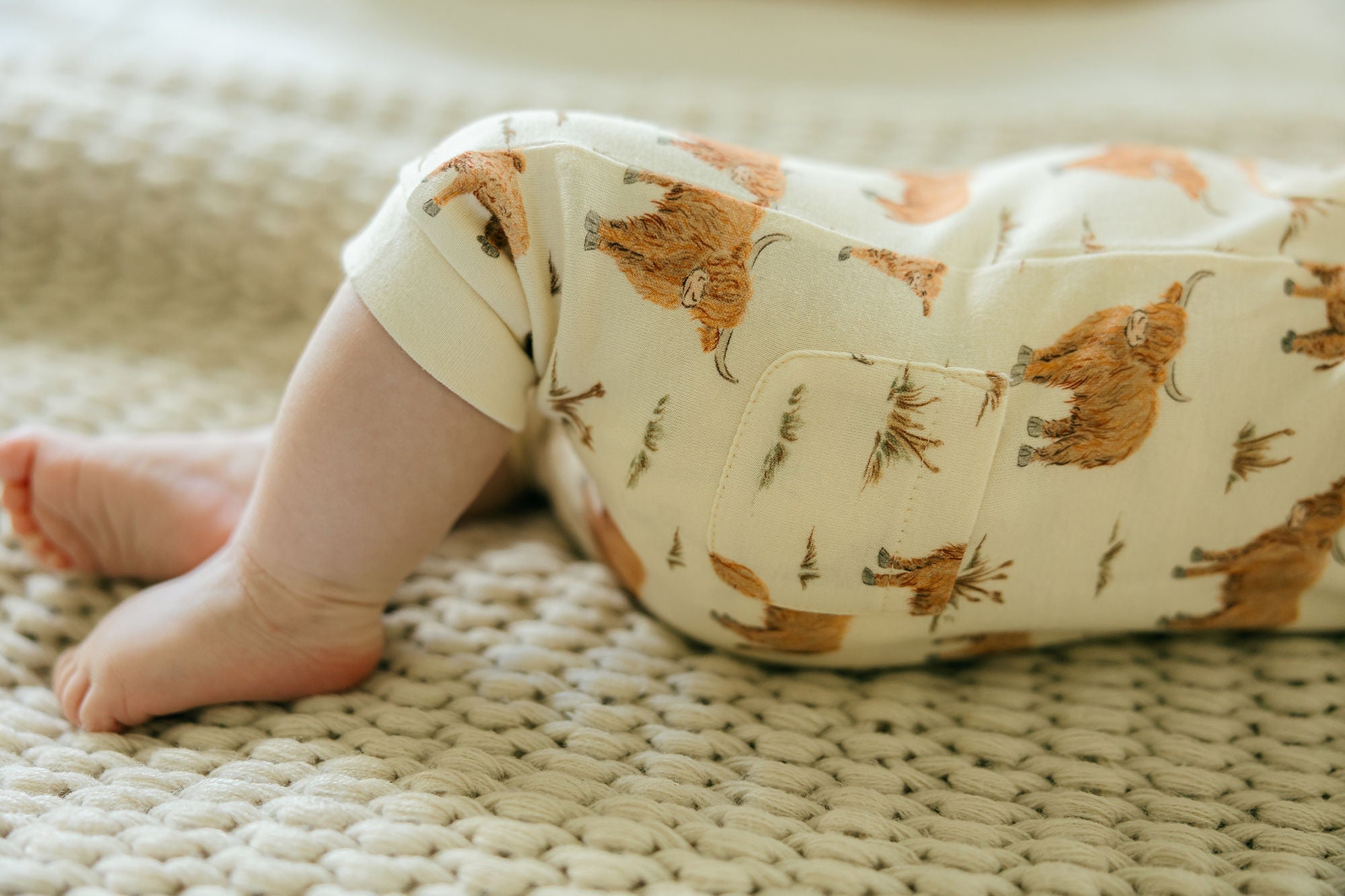 Highland Cow - Organic S/Sleeve Coverall