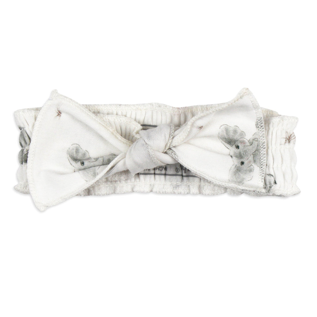 Baby Elephant - Organic Smocked Headband