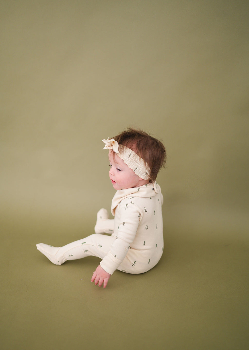 Buttercream Tree - Organic Smocked Headband