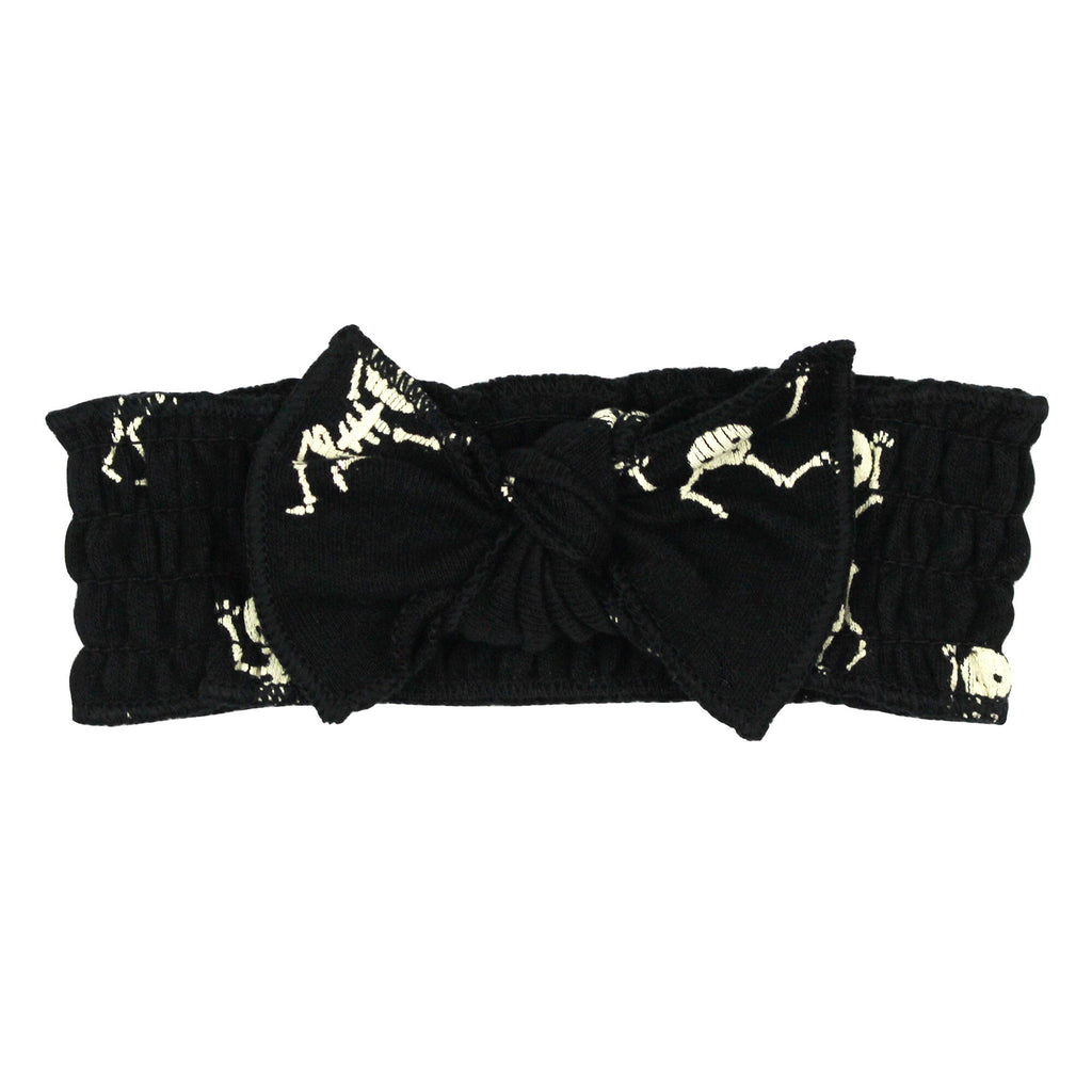 Dancing Skeletons - Organic Smocked Headband