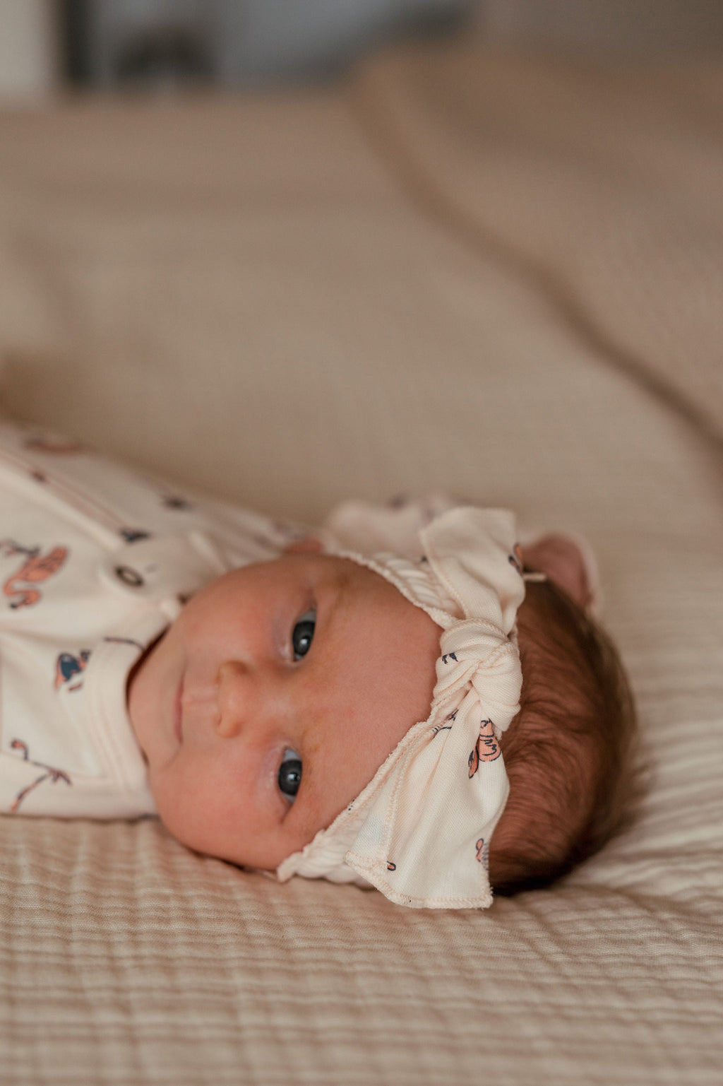 Flamingo - Organic Smocked Headband