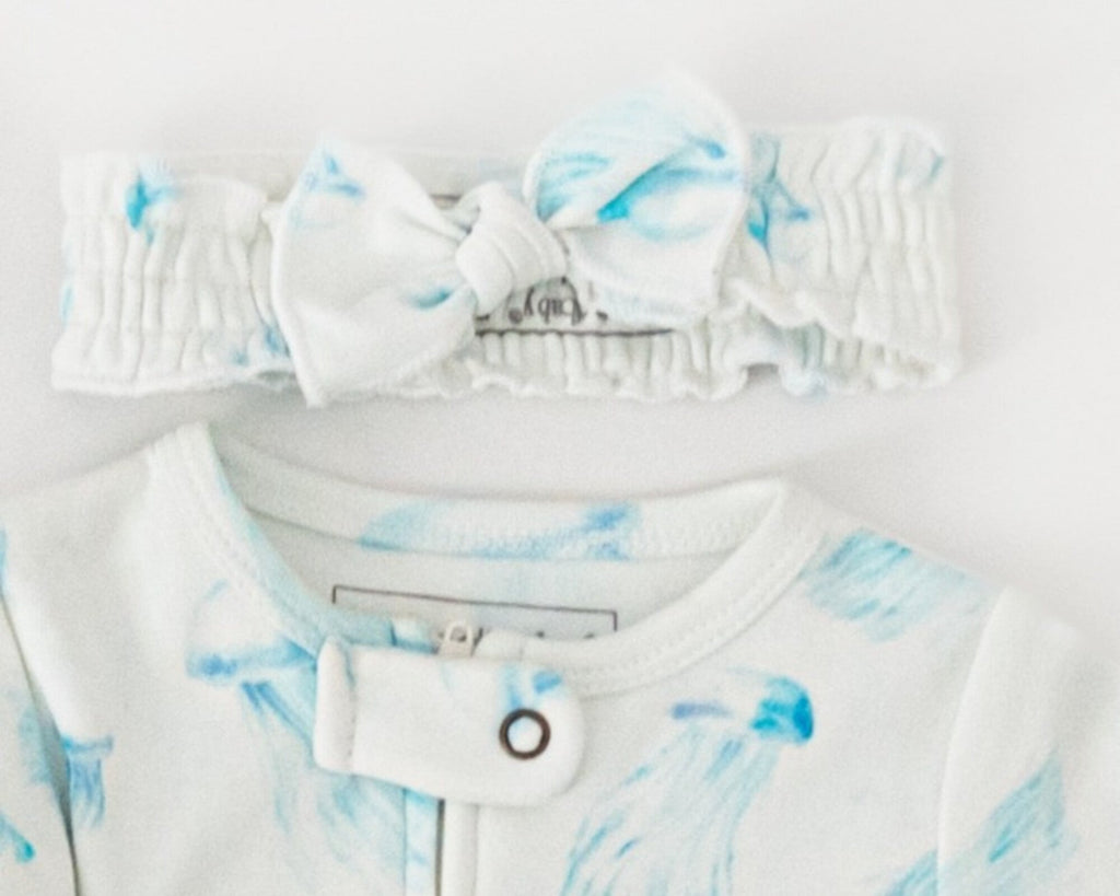 Jellyfish - Organic Smocked Headband