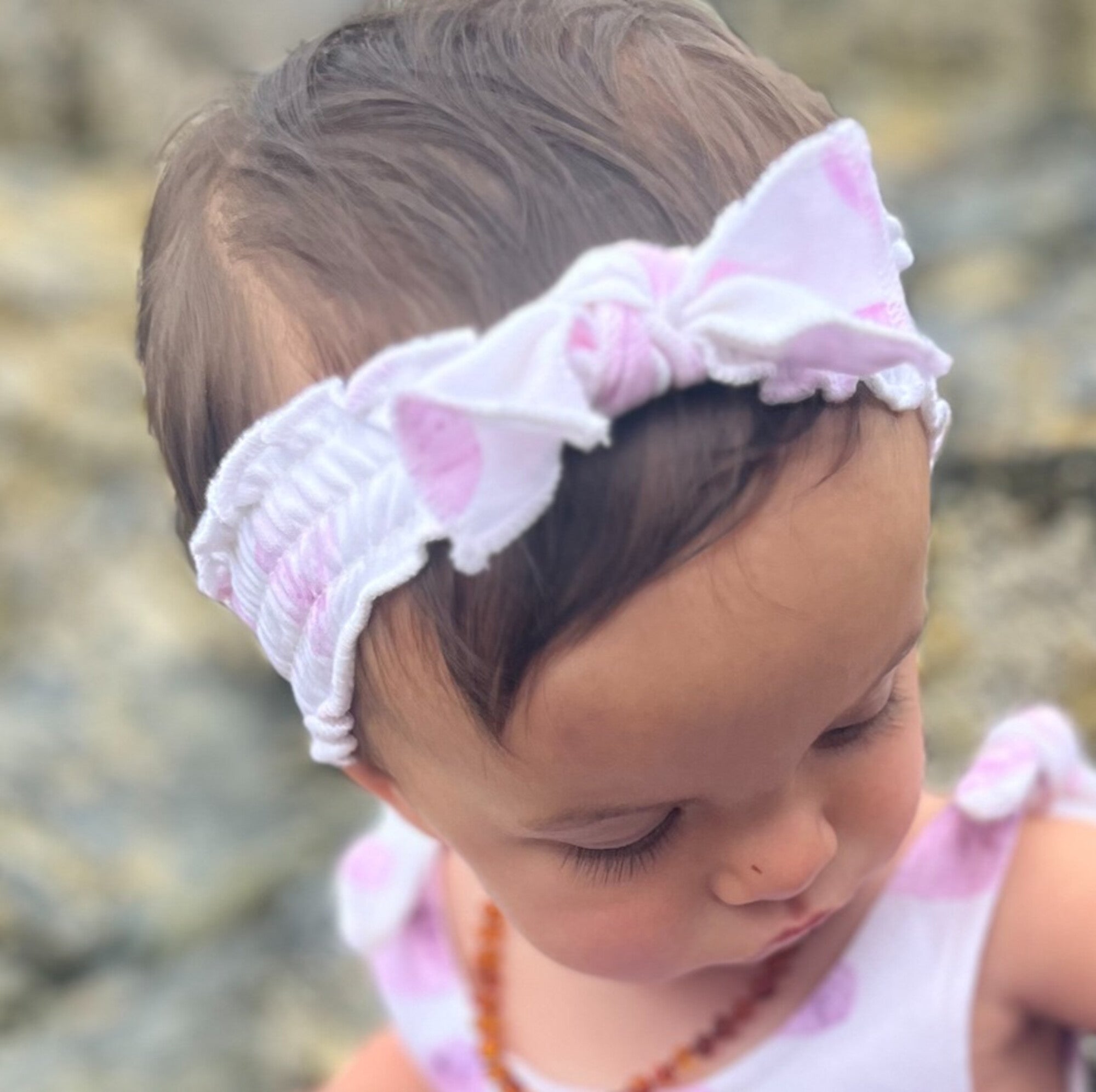 Sea Urchin - Organic Smocked Headband