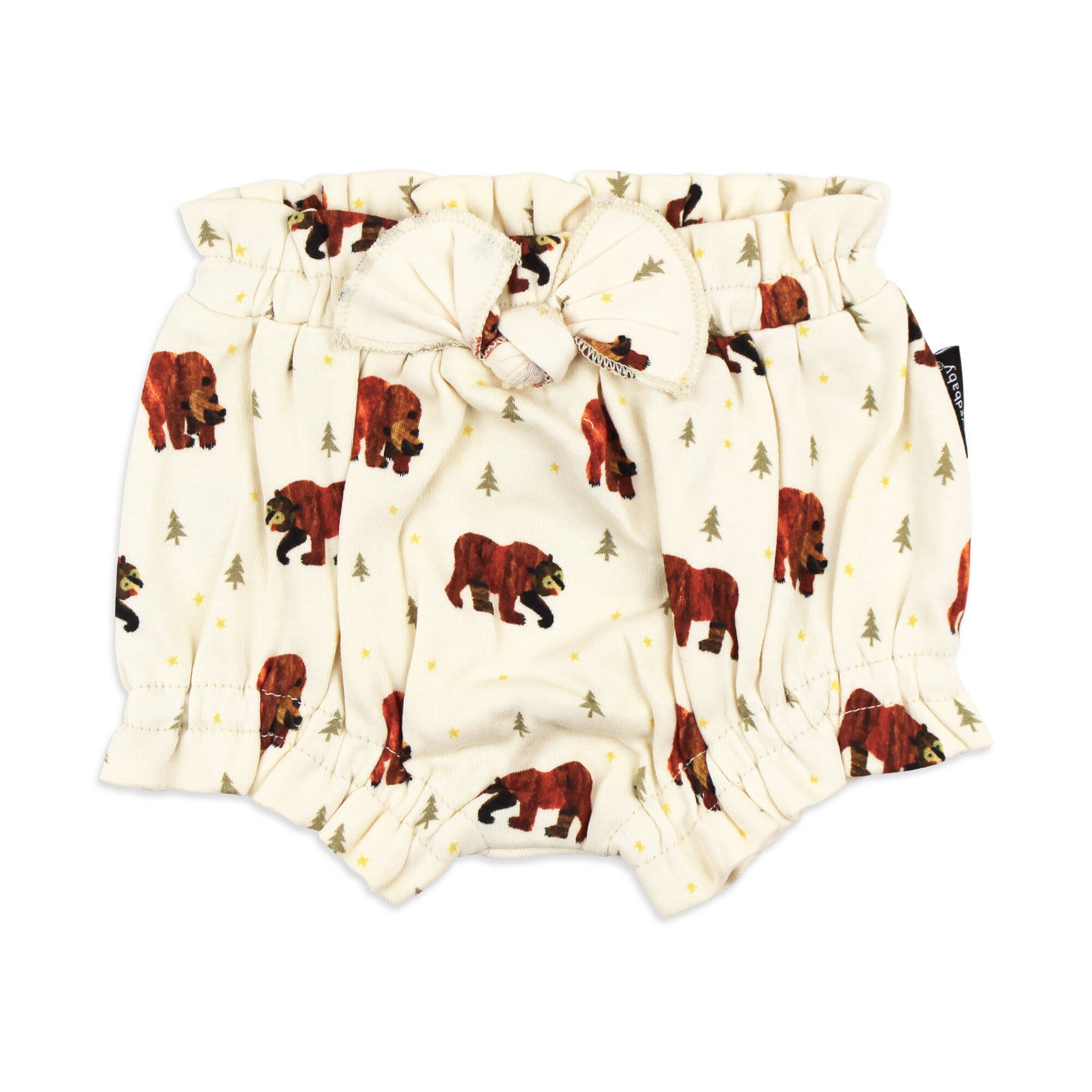 Brown Bear - Organic Ruffle Bloomer