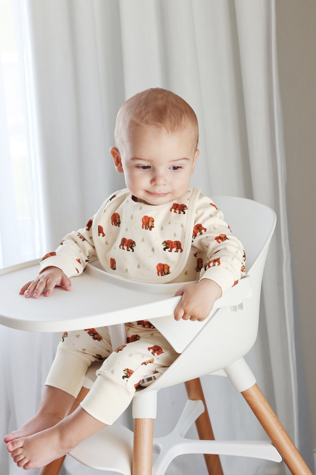 Brown Bear - Organic 2-Layer Reversible Bib