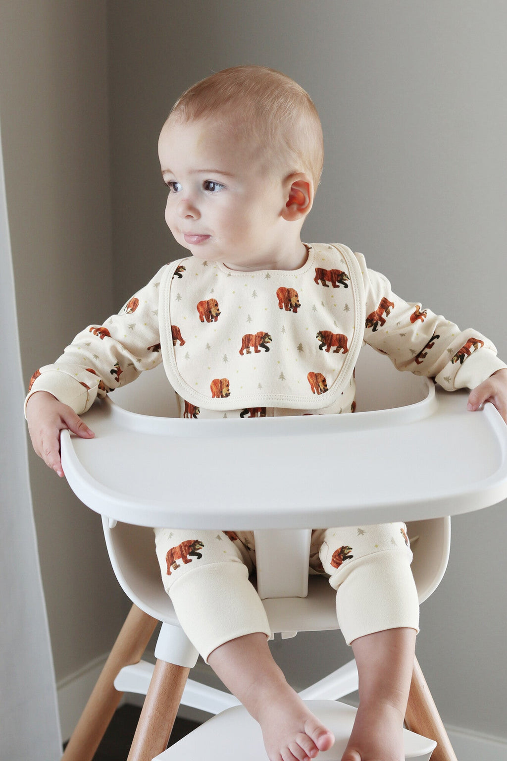 Brown Bear - Organic 2-Layer Reversible Bib