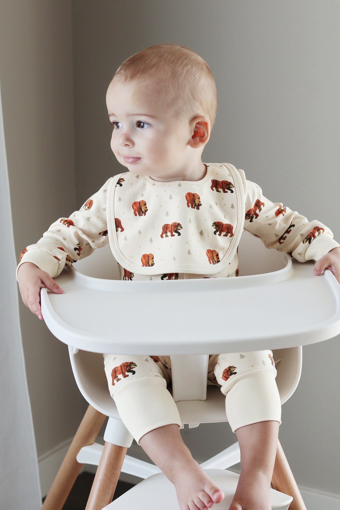 Brown Bear - Organic 2-Layer Reversible Bib