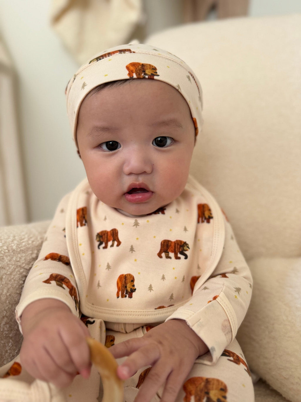 Brown Bear - Organic 2-Layer Reversible Bib
