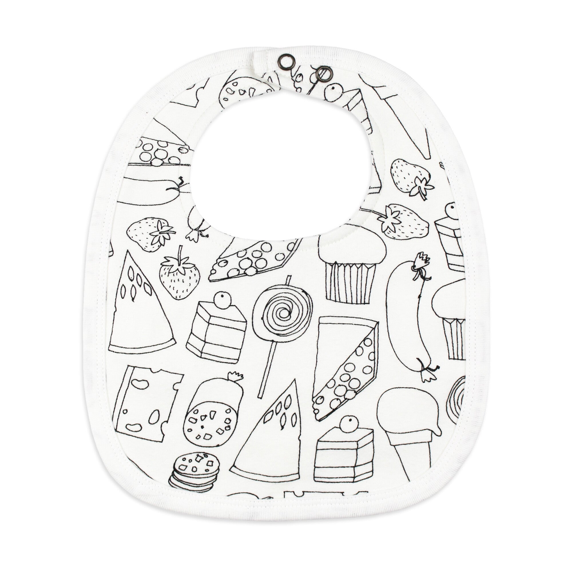 Snacks - Organic 2-Layer Reversible Bib