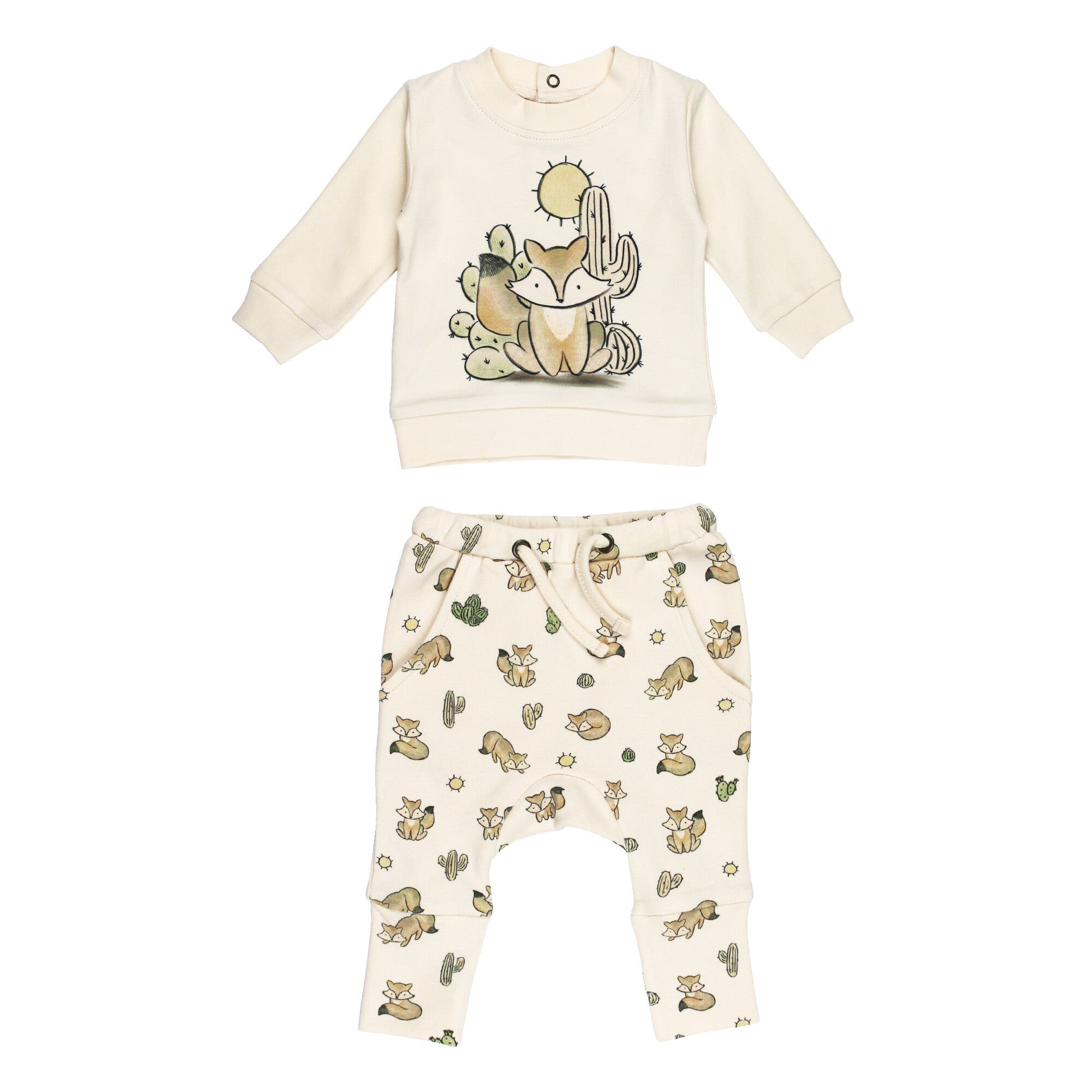 Little Fox - Organic Sweatshirt & Jogger Set