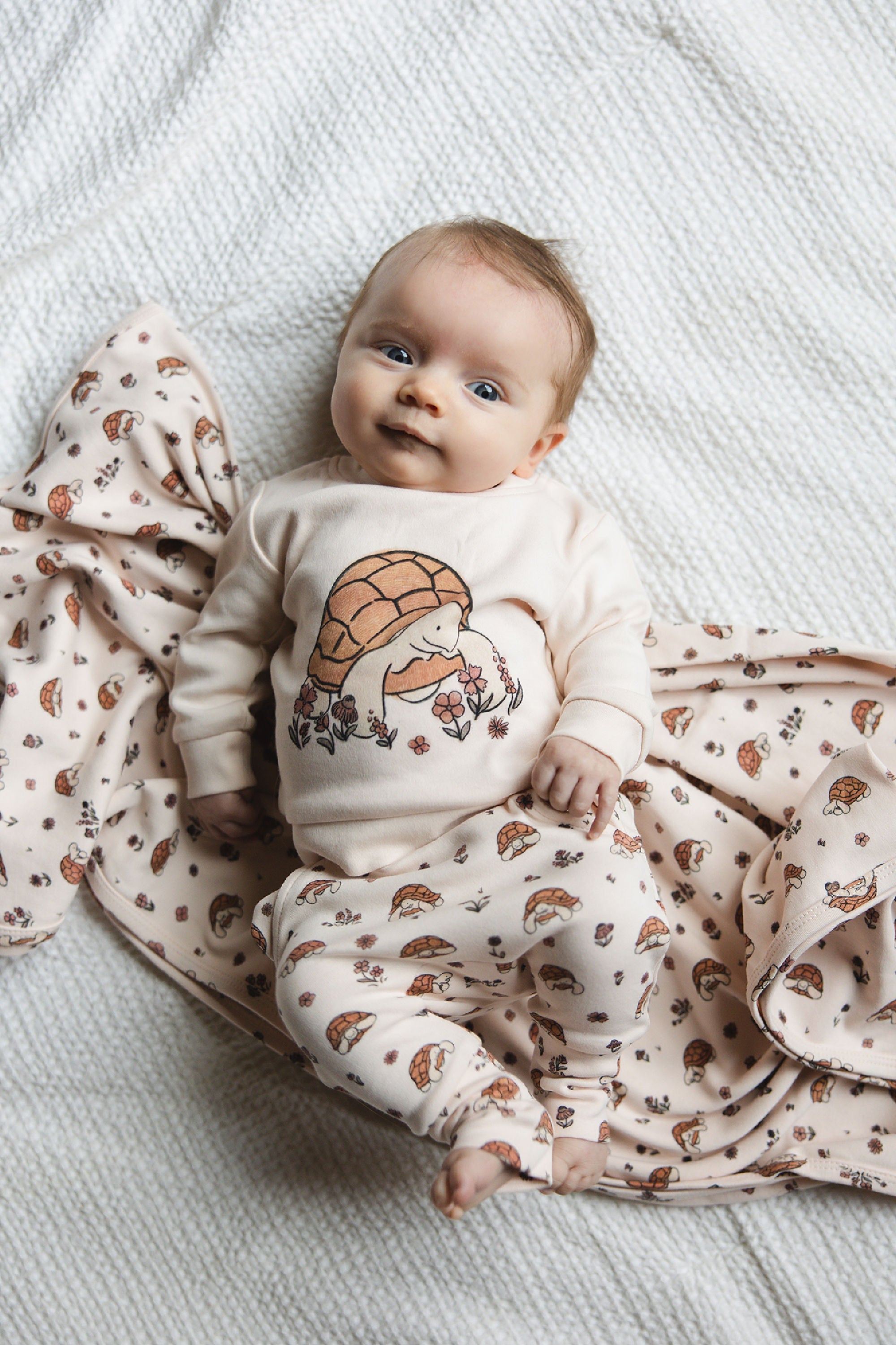 Tiny Tortoise - Organic Sweatshirt & Jogger Set