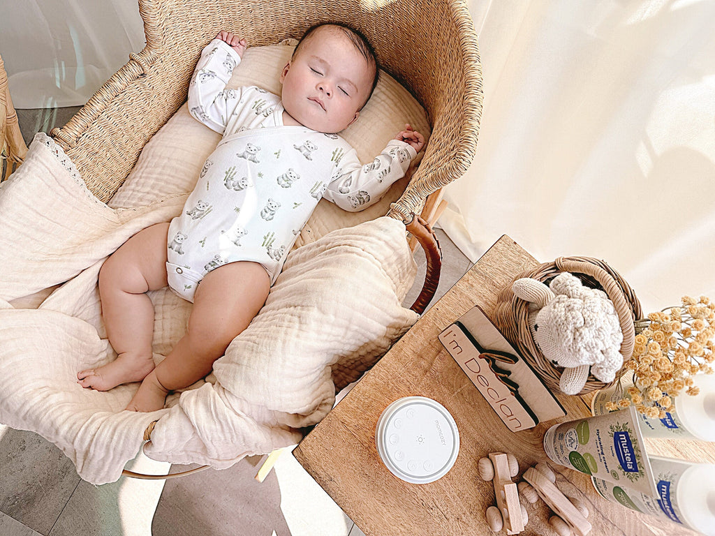 Baby Panda - Organic Wrap Bodysuit & Footed Pant Set