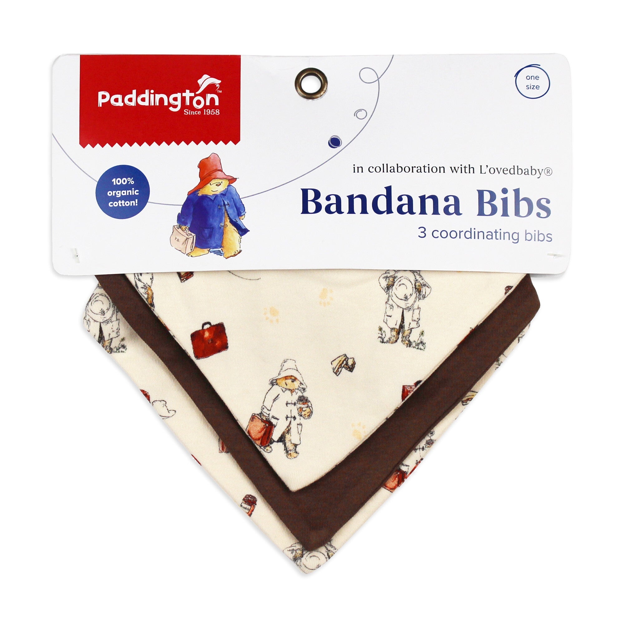 Adventure Paddington - Organic Bandana Bib 3-Pack