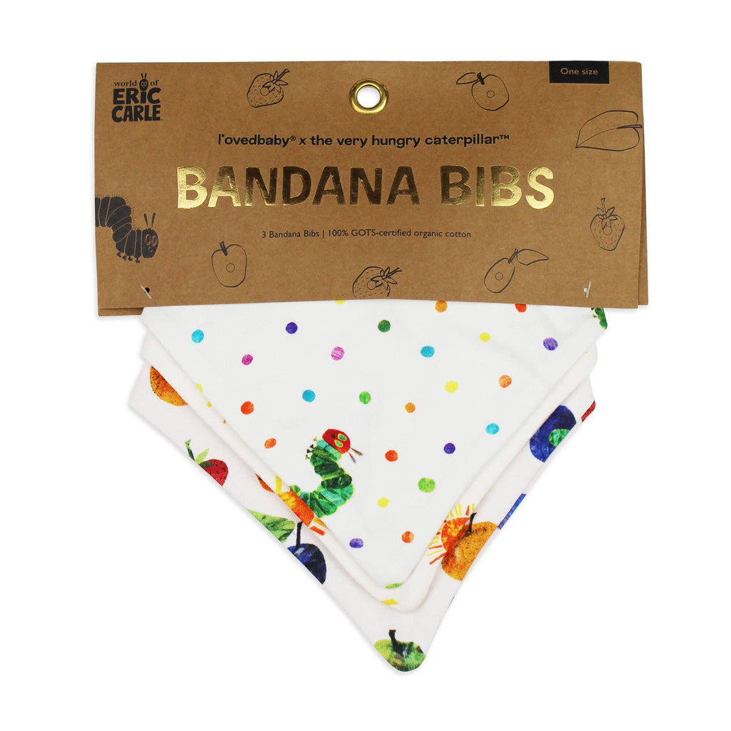 Multi - Organic Bandana Bib 3-Pack