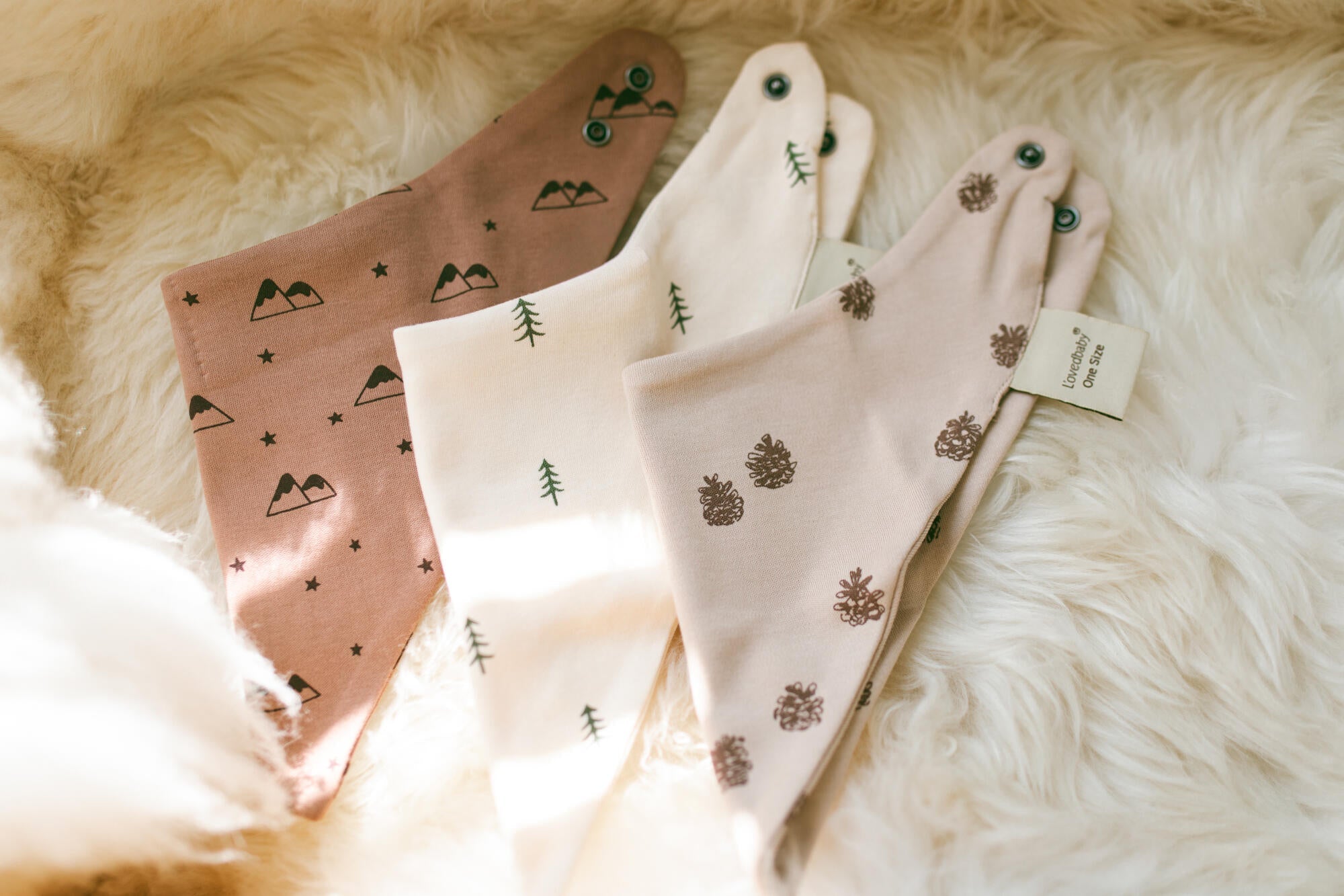 Pine & Peak - Organic Bandana Bib 3-Pack