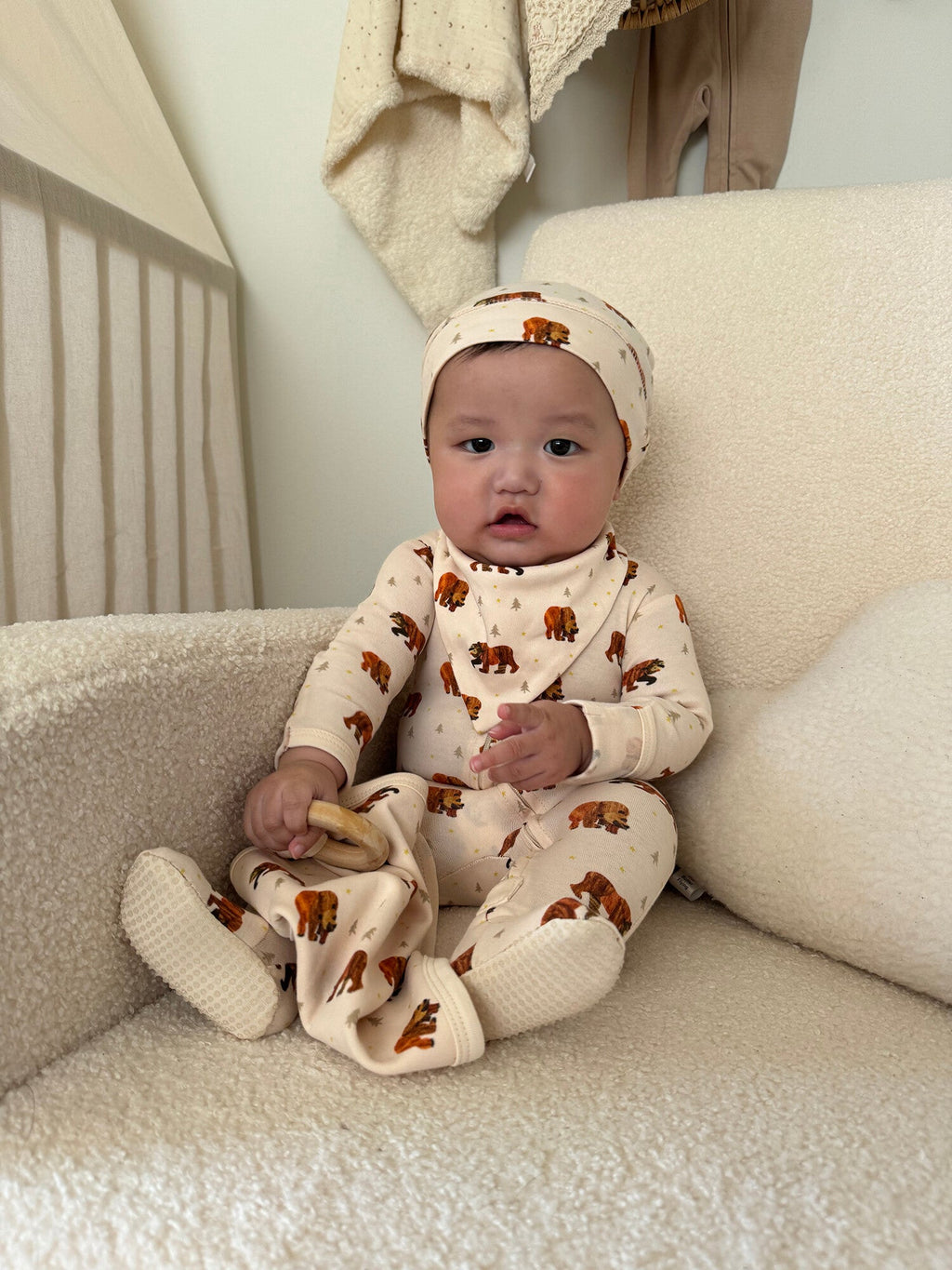 Brown Bear - Organic Bandana Bib, 2-Pack