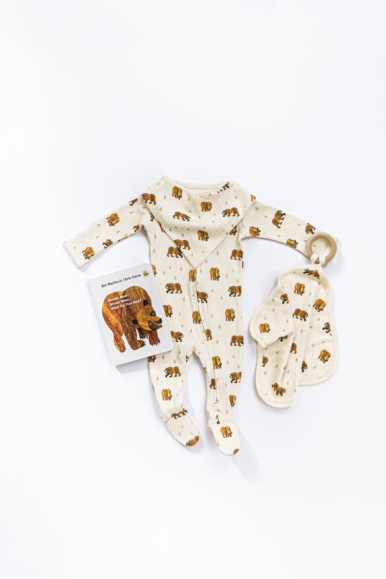 Brown Bear - Organic Bandana Bib, 2-Pack