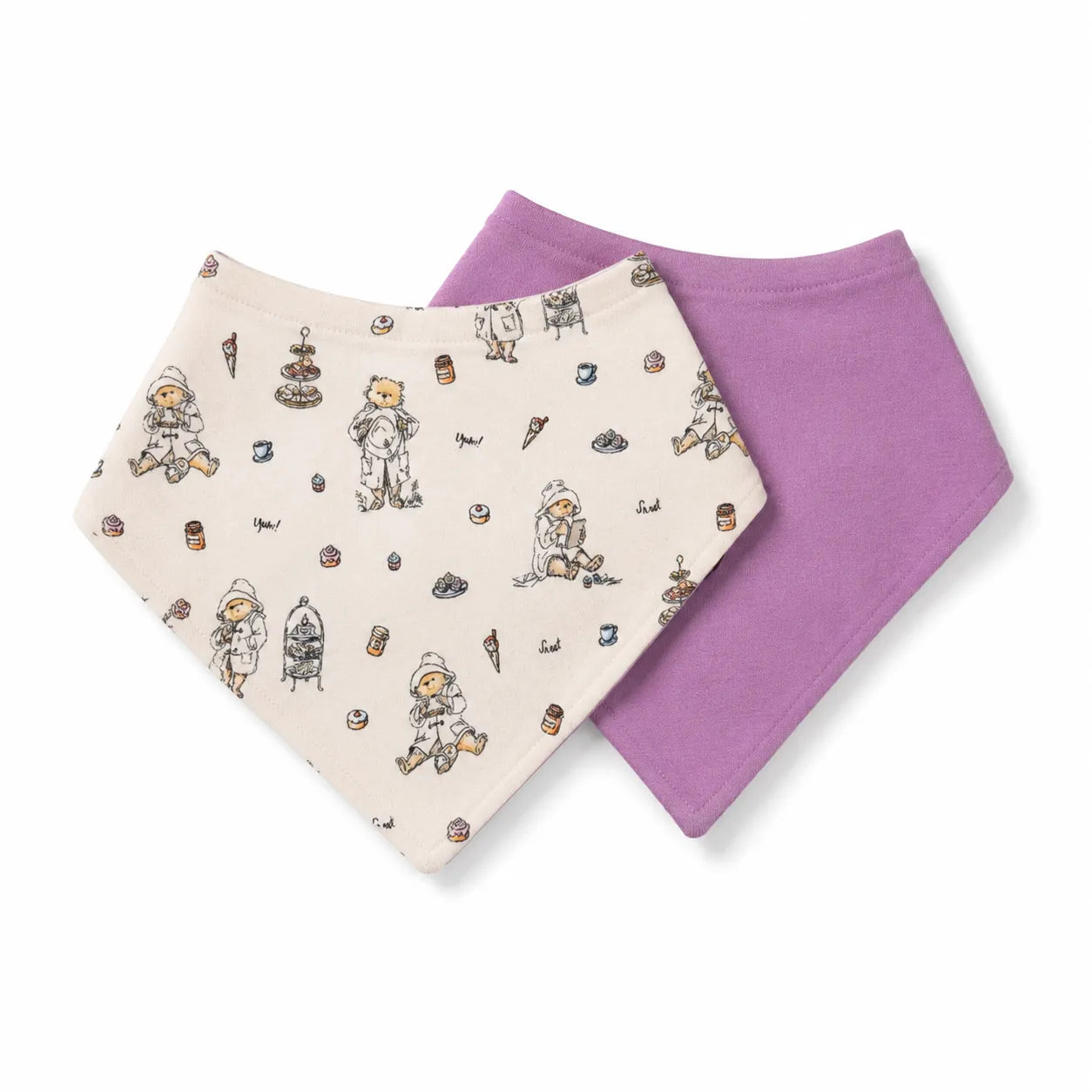 Sweet Paddington - Organic Bandana Bib, 2-Pack