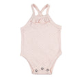 Cotton Candy - Organic Pointelle Criss-Cross Bodysuit