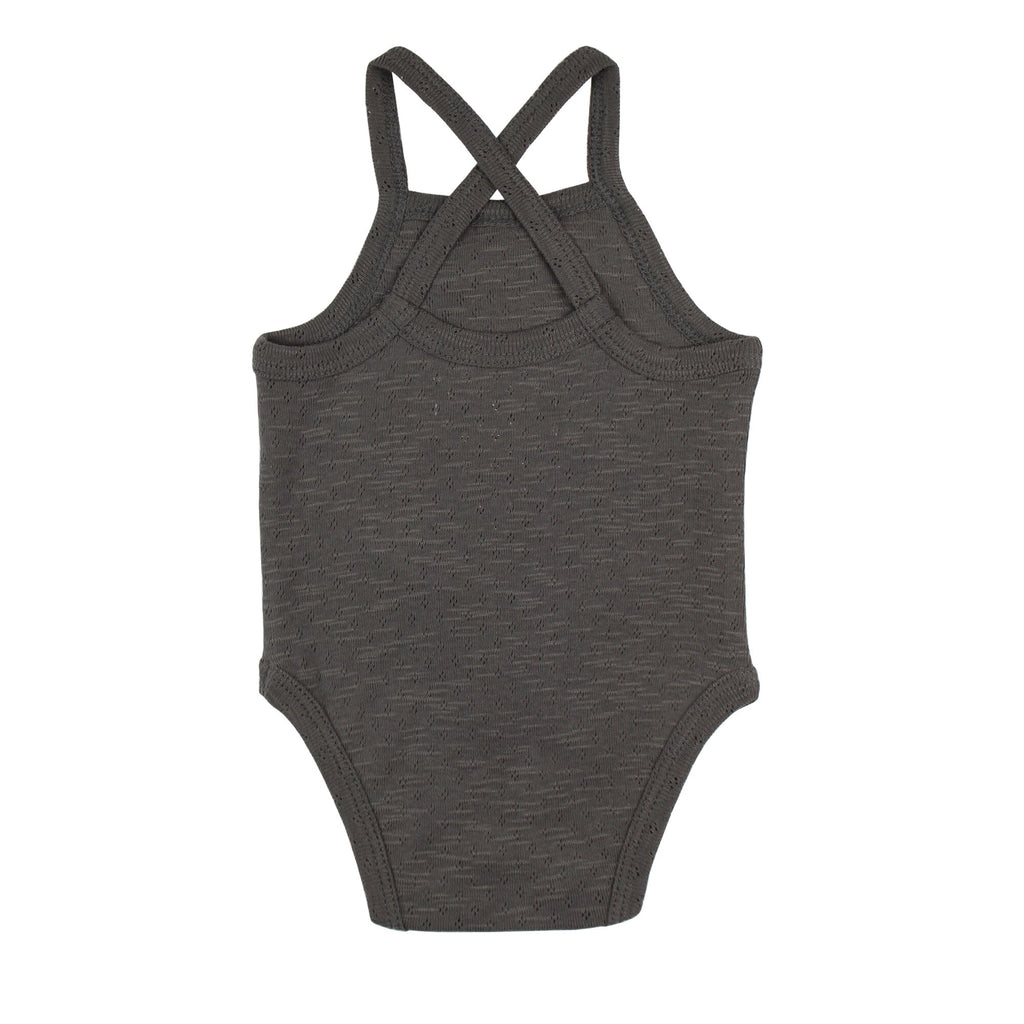 Feather - Organic Pointelle Criss-Cross Bodysuit