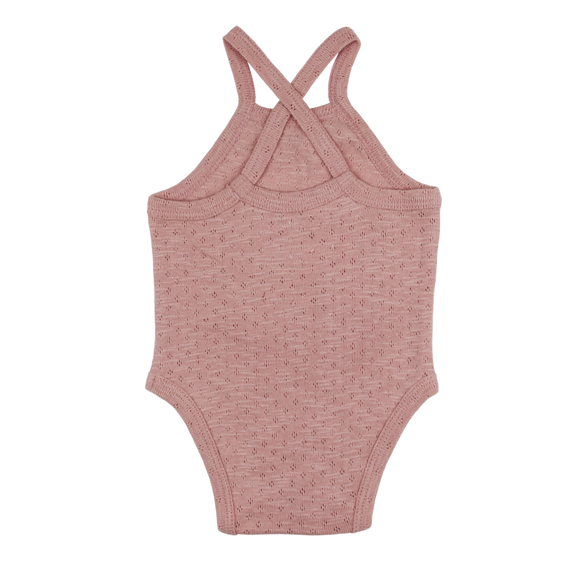 Taffy - Organic Pointelle Criss-Cross Bodysuit